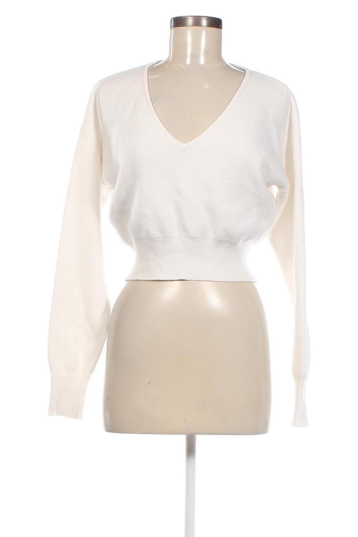 Γυναικείο πουλόβερ NA-KD, Μέγεθος S, Χρώμα Λευκό, Τιμή 56,37 €