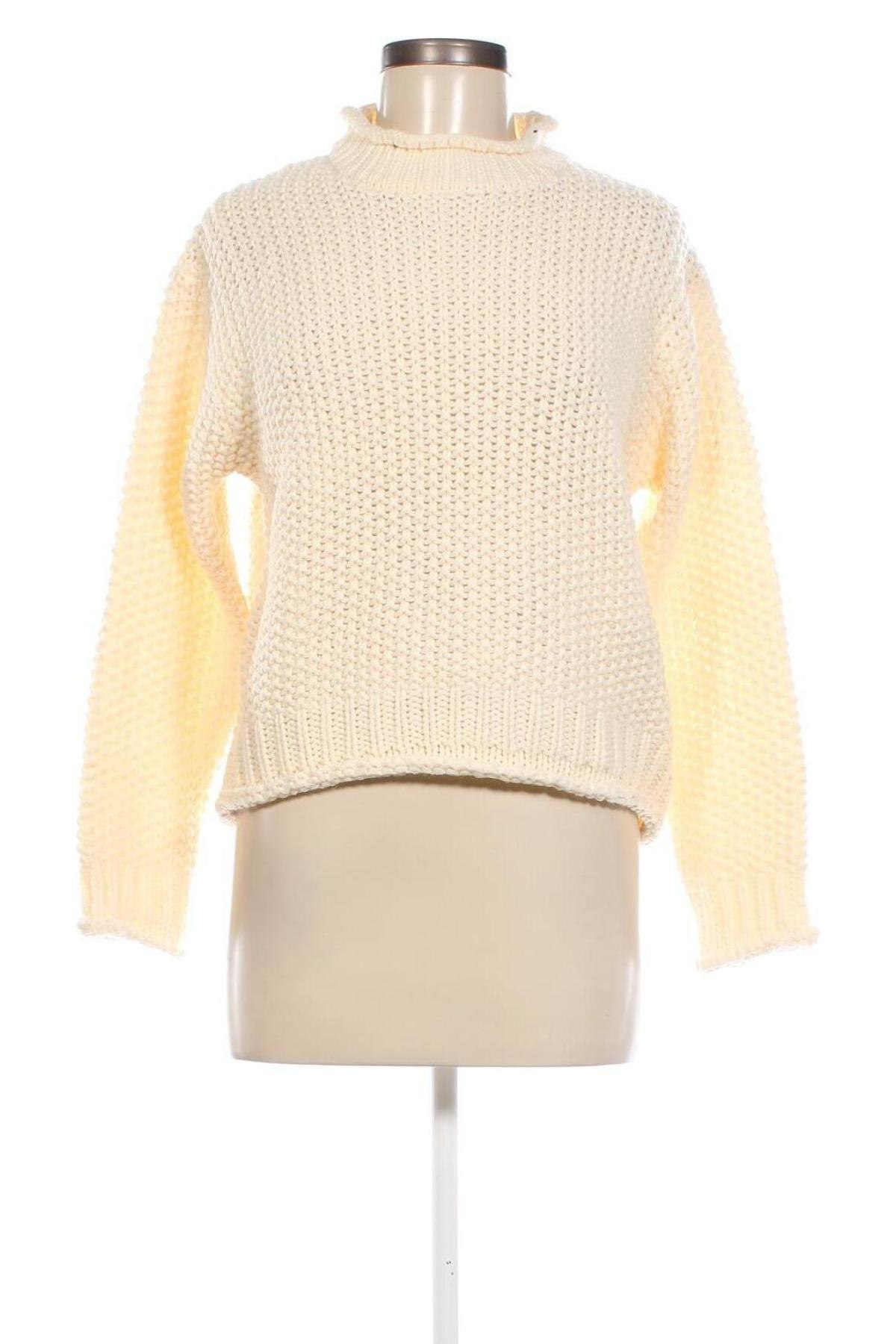 Дамски пуловер NA-KD, Размер S, Цвят Екрю, Цена 45,57 лв.