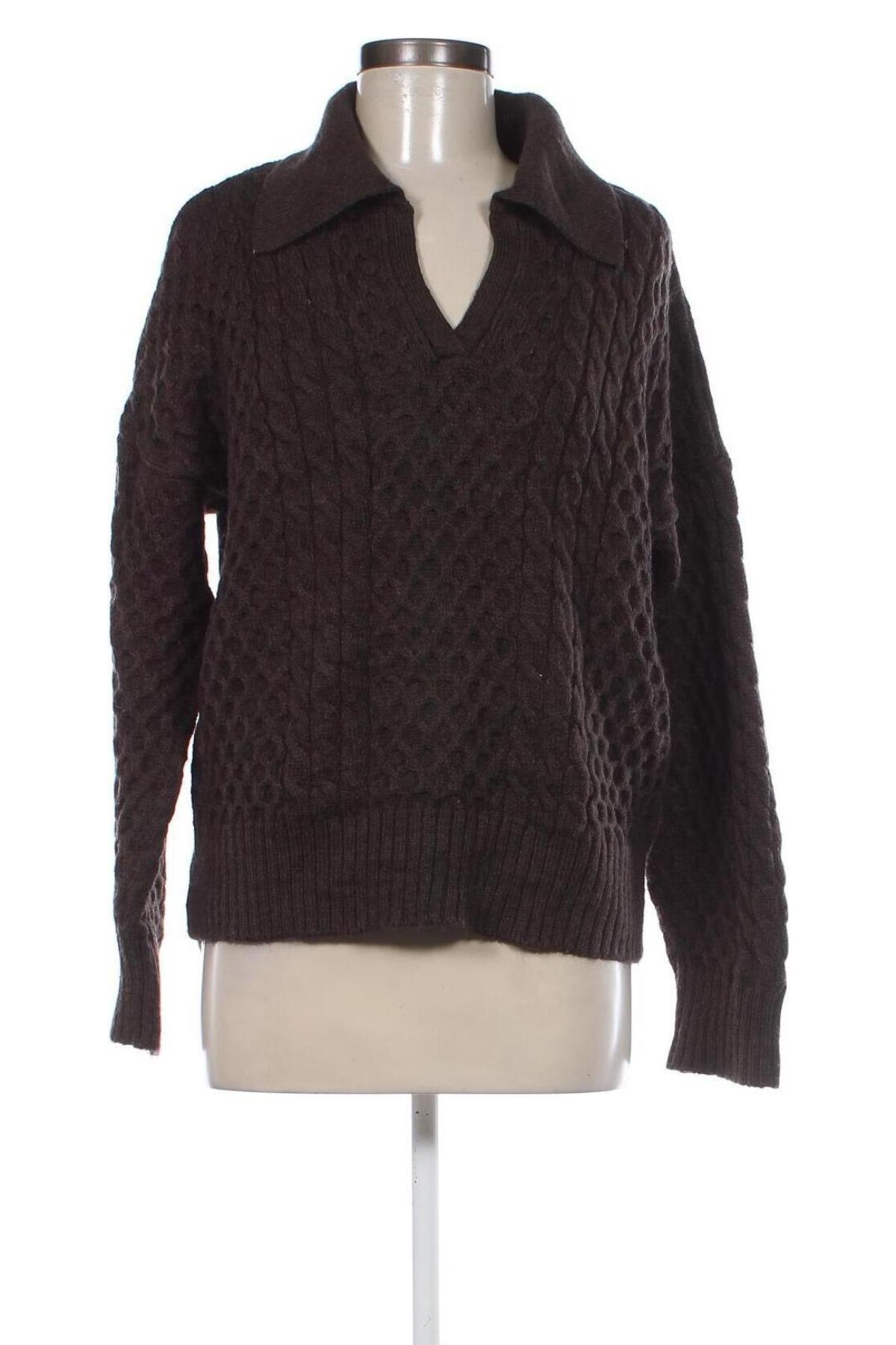 Дамски пуловер Nisan, Размер M, Цвят Кафяв, Цена 13,34 лв.
