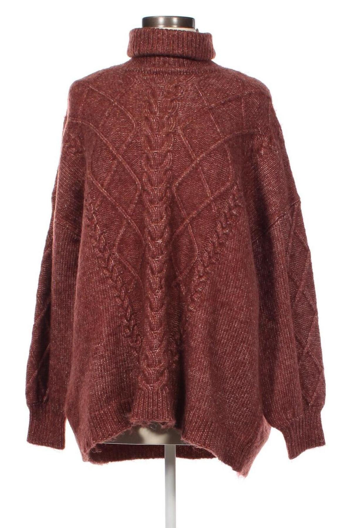 Дамски пуловер Promod, Размер L, Цвят Кафяв, Цена 50,22 лв.