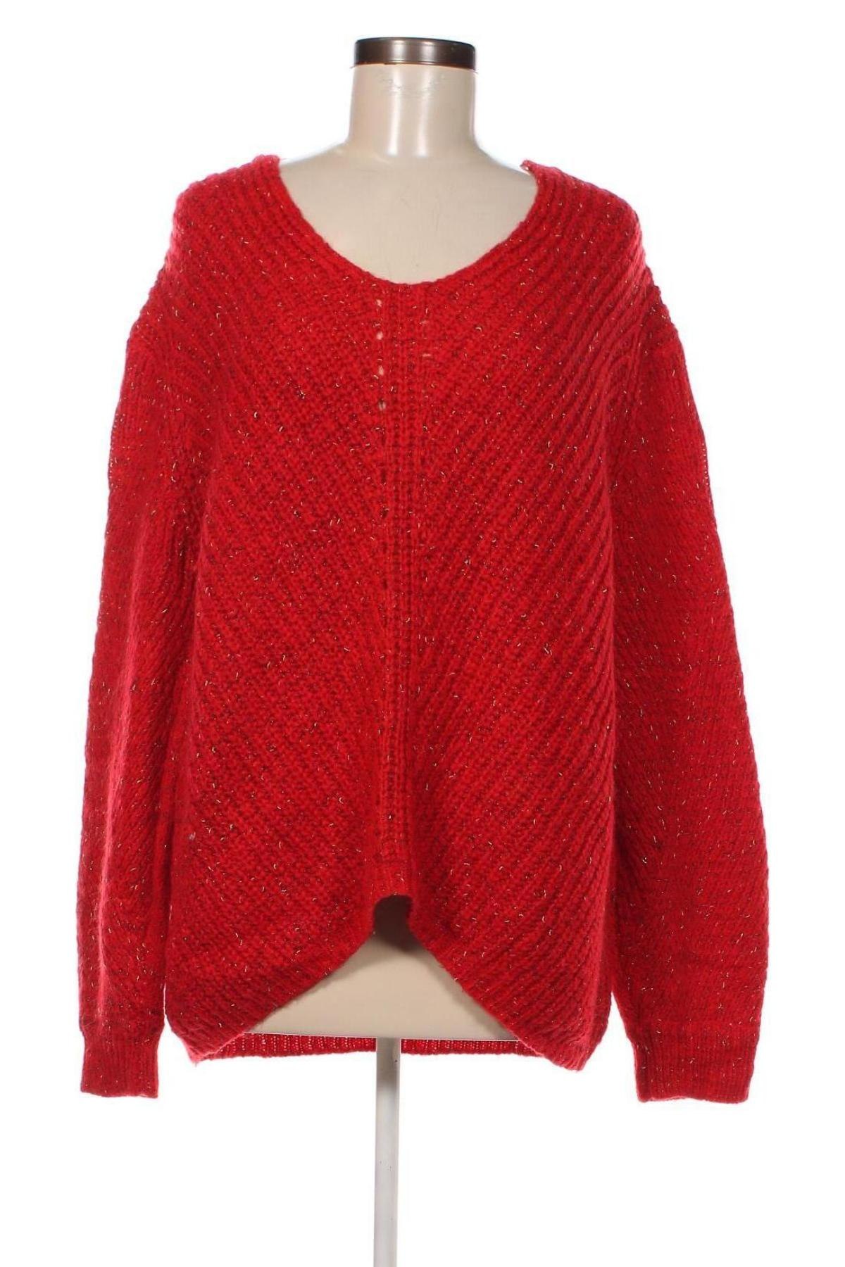Γυναικείο πουλόβερ Promod, Μέγεθος XL, Χρώμα Κόκκινο, Τιμή 15,72 €