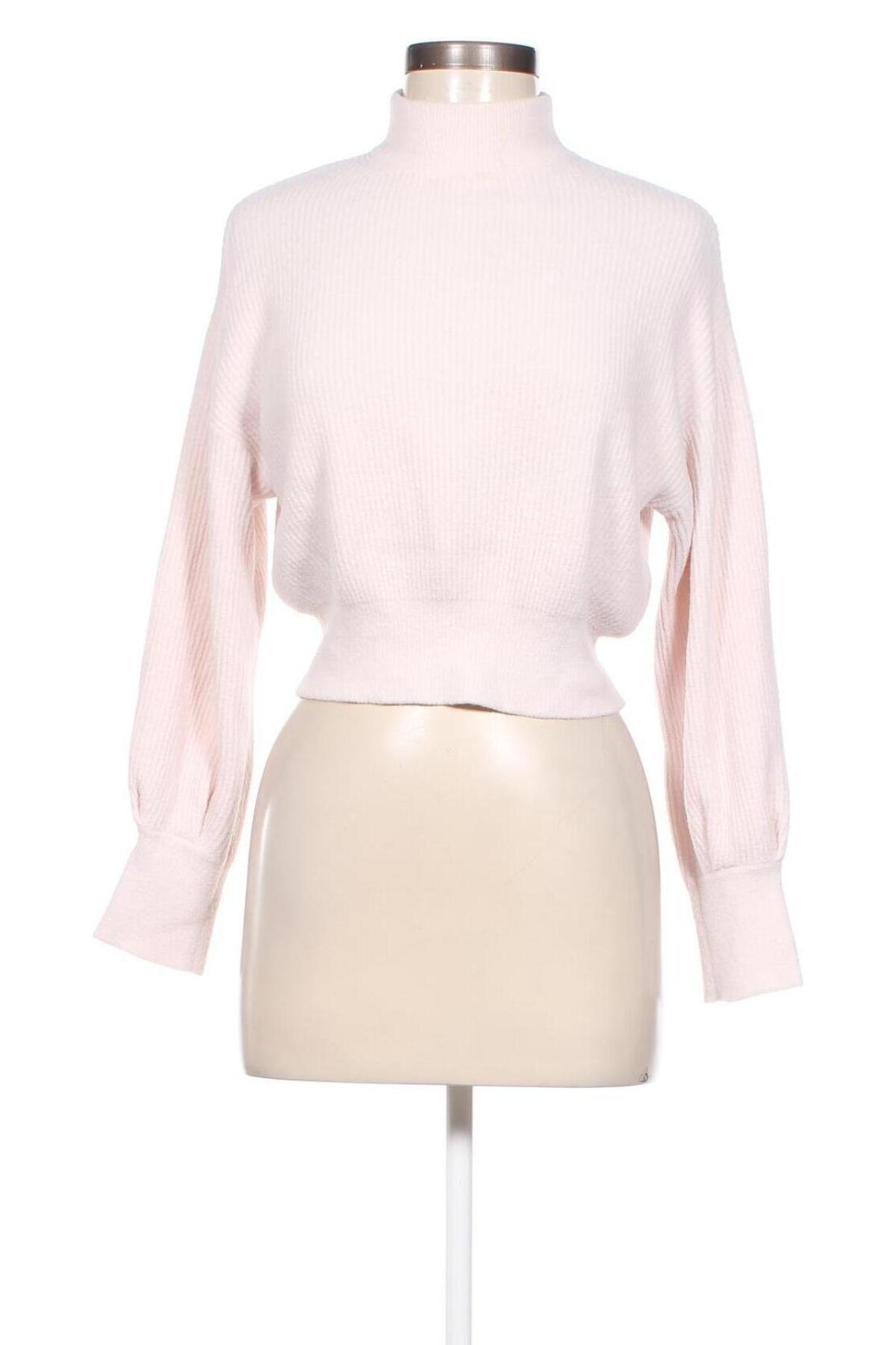 Дамски пуловер Pull&Bear, Размер S, Цвят Розов, Цена 15,08 лв.