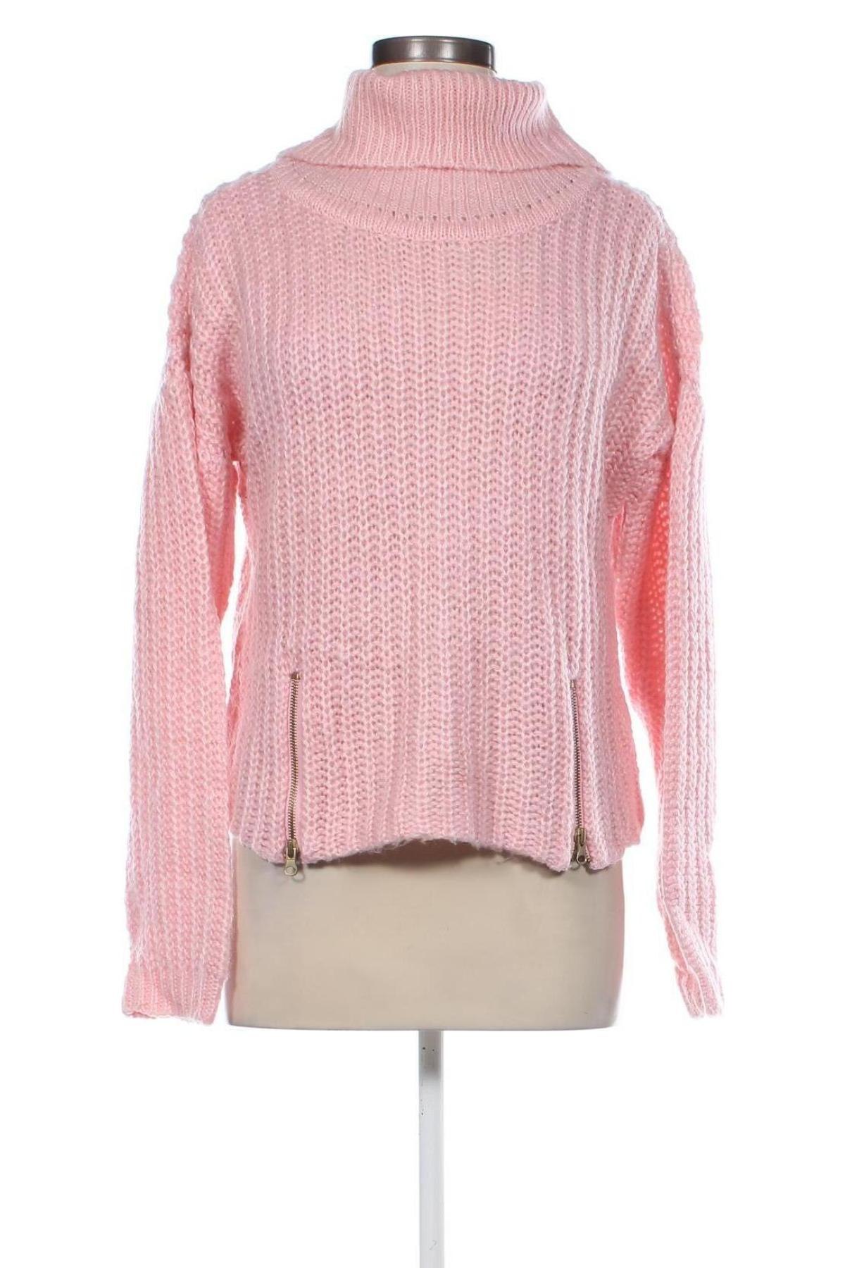 Дамски пуловер Rainbow, Размер L, Цвят Розов, Цена 15,08 лв.