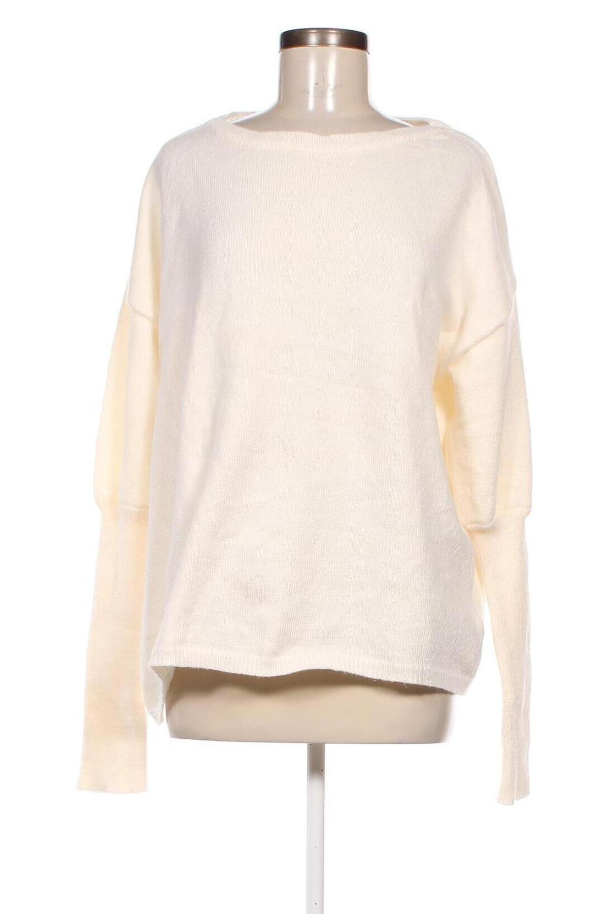 Дамски пуловер SHEIN, Размер M, Цвят Екрю, Цена 15,08 лв.