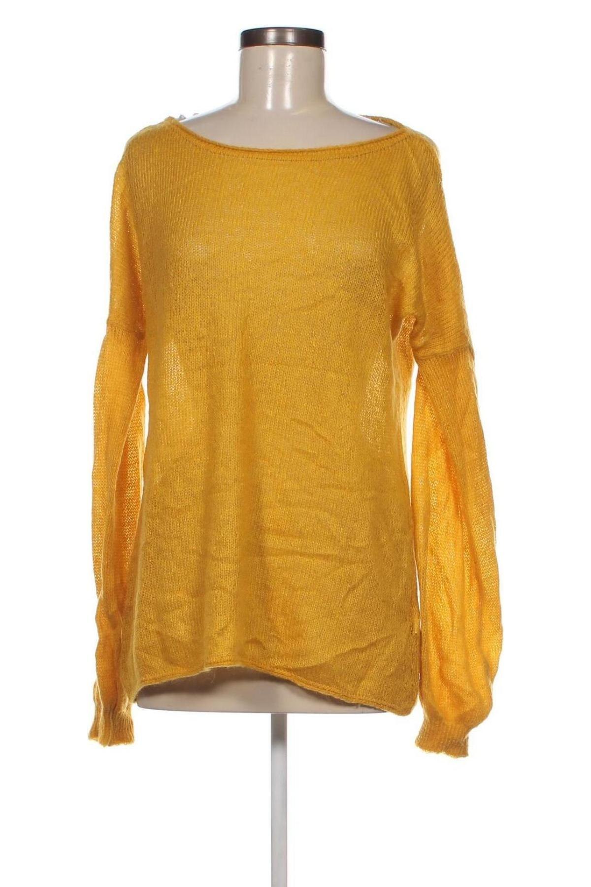 Γυναικείο πουλόβερ Sisley, Μέγεθος M, Χρώμα Κίτρινο, Τιμή 23,78 €