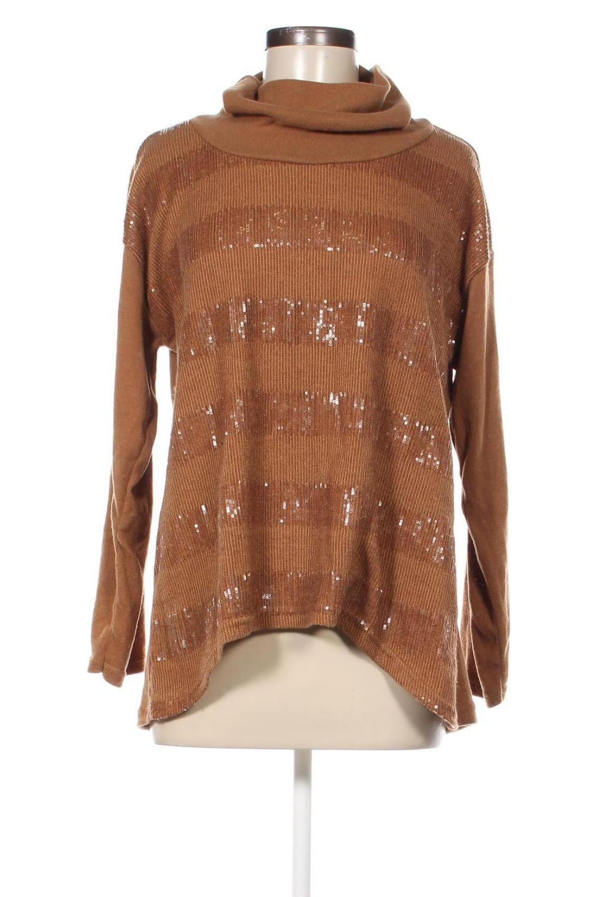 Дамски пуловер Styleboom, Размер L, Цвят Кафяв, Цена 15,08 лв.