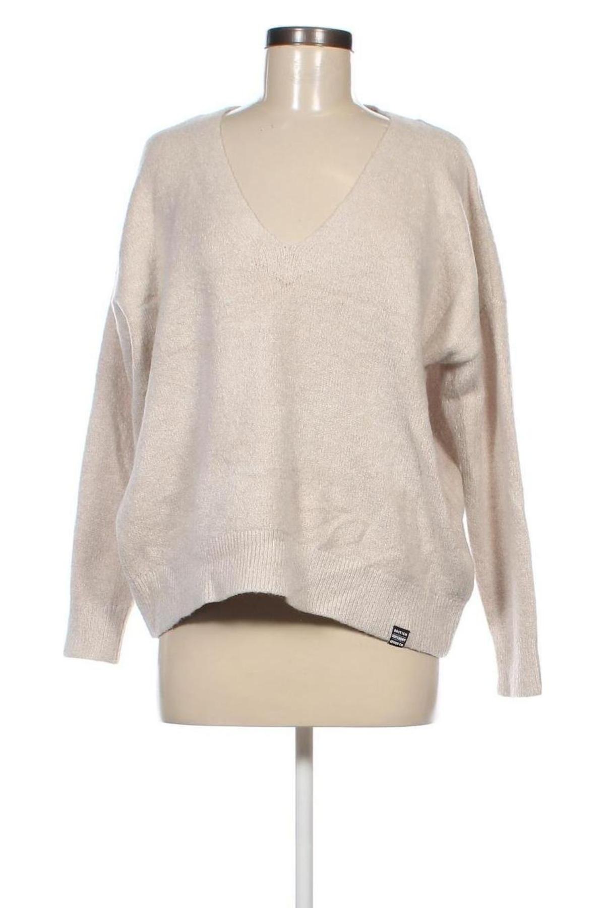 Damenpullover Superdry, Größe L, Farbe Ecru, Preis € 32,99