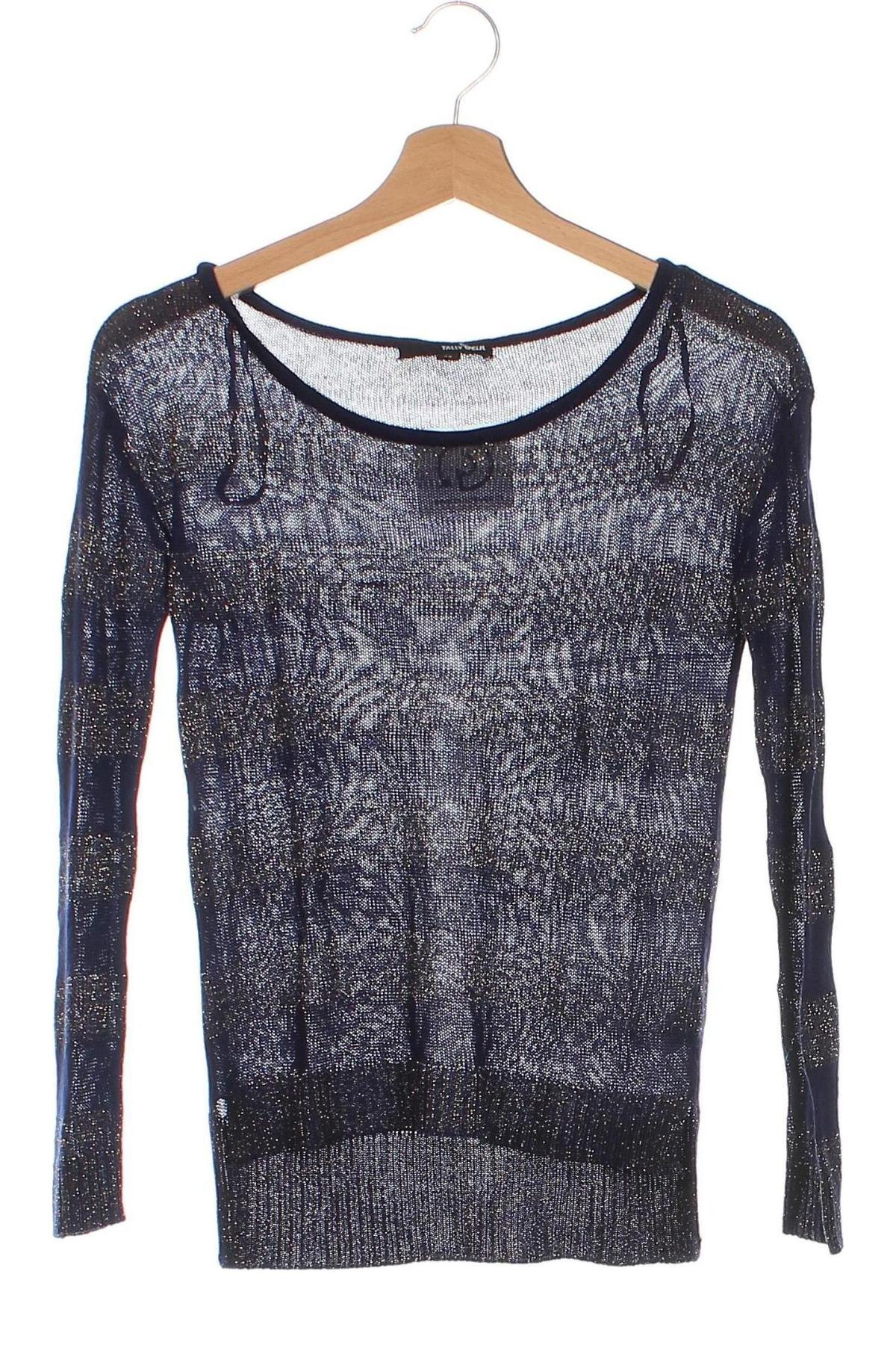 Дамски пуловер Tally Weijl, Размер XS, Цвят Син, Цена 17,60 лв.