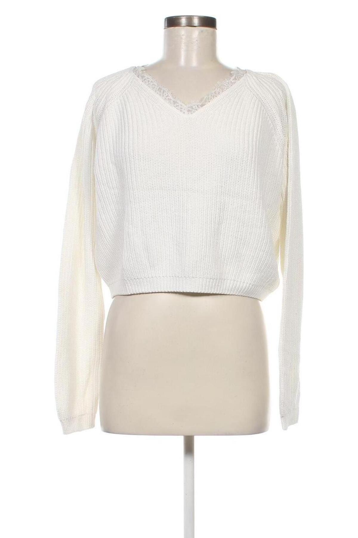 Γυναικείο πουλόβερ Tally Weijl, Μέγεθος L, Χρώμα Λευκό, Τιμή 8,79 €