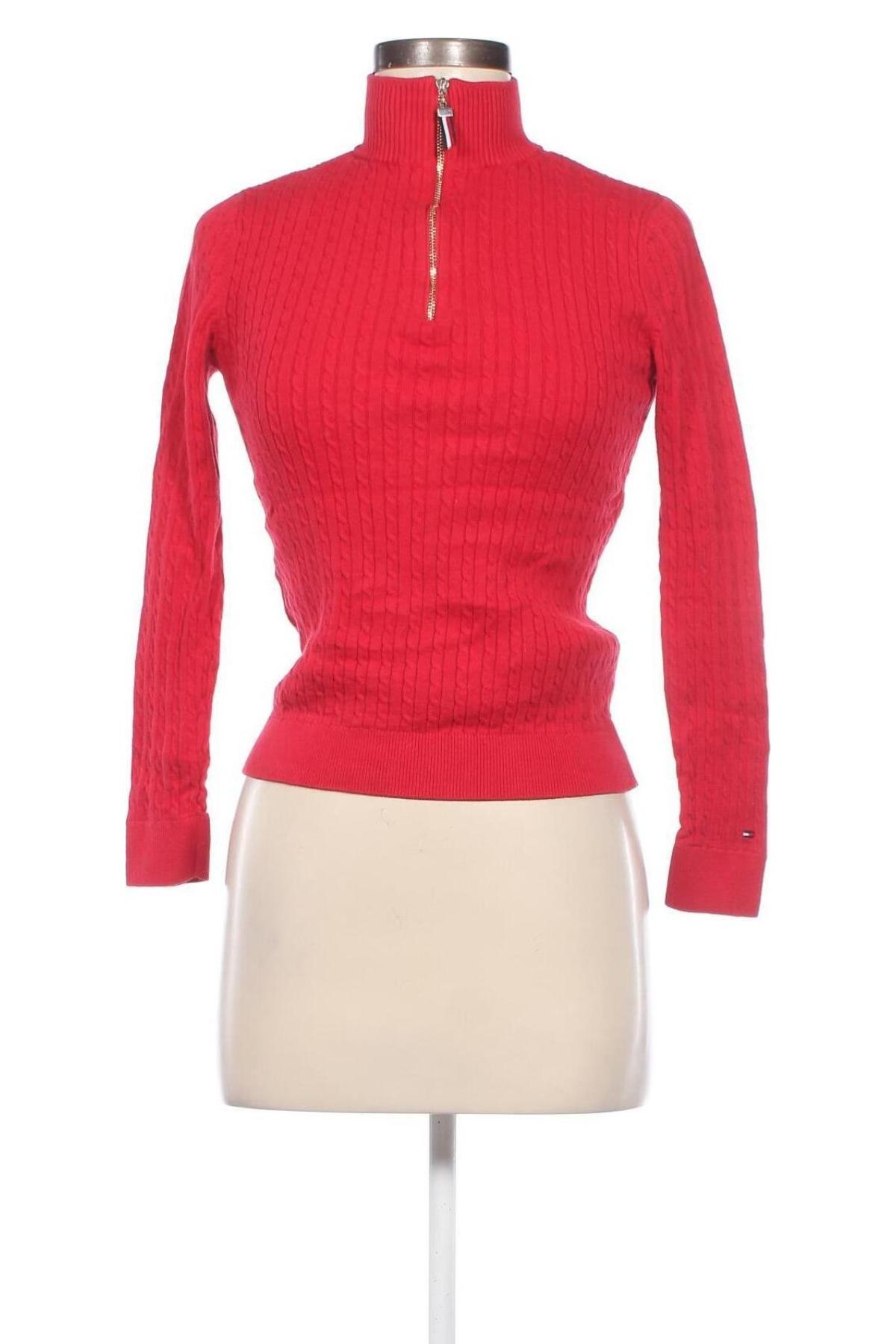 Дамски пуловер Tommy Hilfiger, Размер S, Цвят Червен, Цена 61,04 лв.