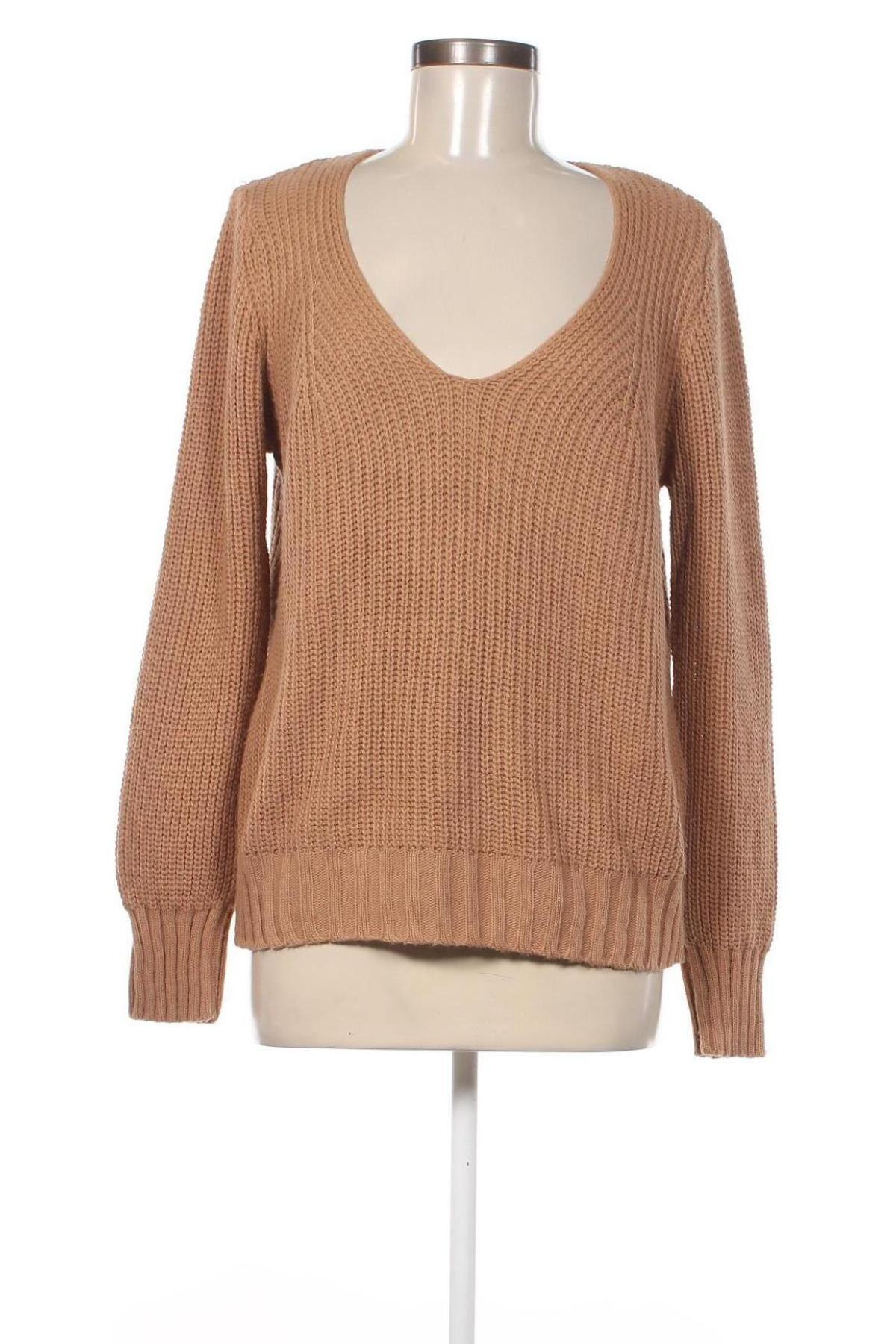 Дамски пуловер Trendyol, Размер S, Цвят Кафяв, Цена 26,75 лв.