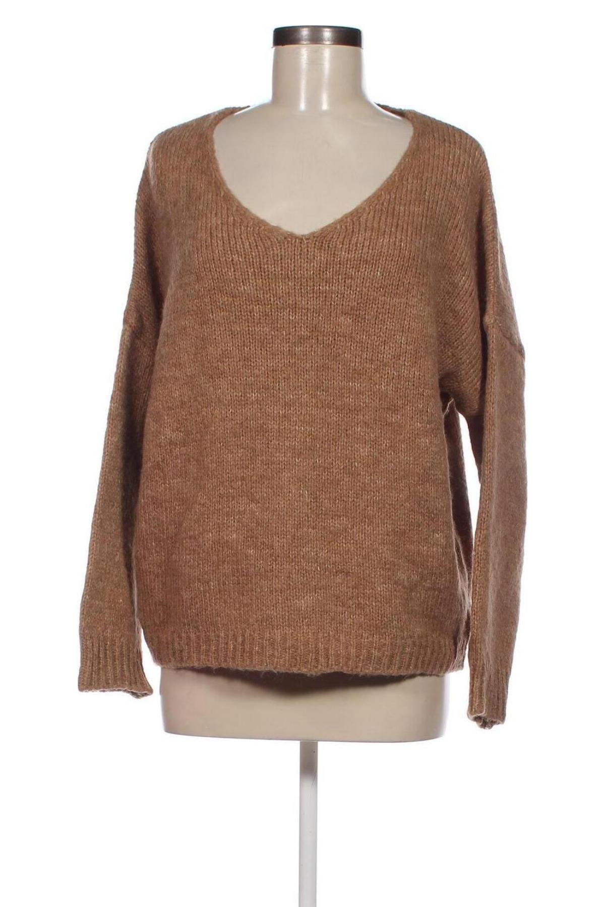 Дамски пуловер V Milano, Размер M, Цвят Бежов, Цена 15,08 лв.