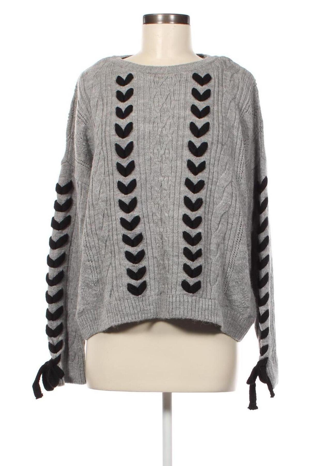 Дамски пуловер Yessica, Размер M, Цвят Сив, Цена 11,60 лв.