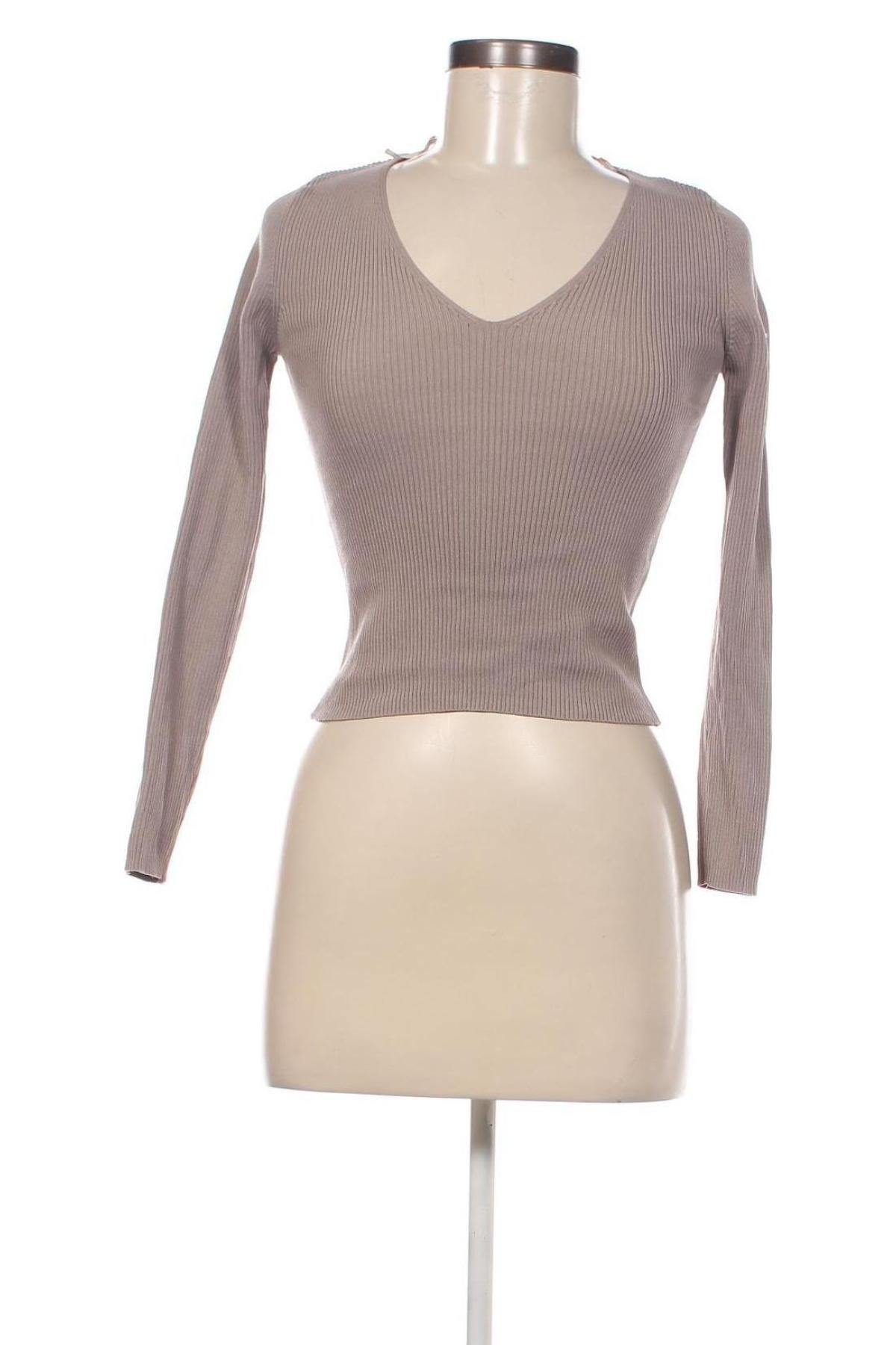 Дамски пуловер Zara, Размер M, Цвят Сив, Цена 14,04 лв.