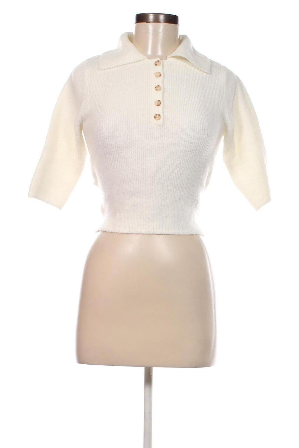 Γυναικείο πουλόβερ Zara, Μέγεθος M, Χρώμα Λευκό, Τιμή 18,36 €