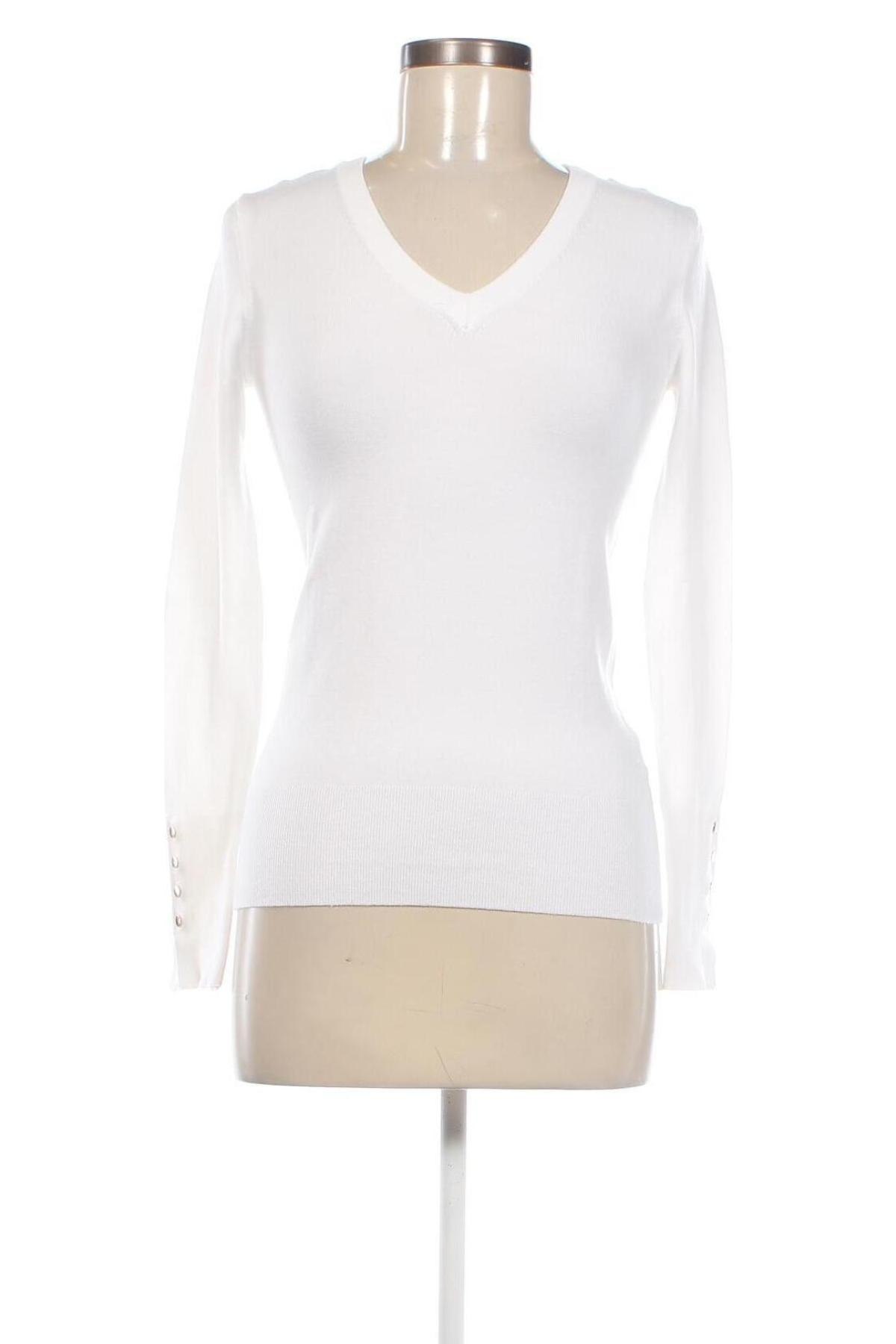 Дамски пуловер Zara, Размер S, Цвят Бял, Цена 14,78 лв.