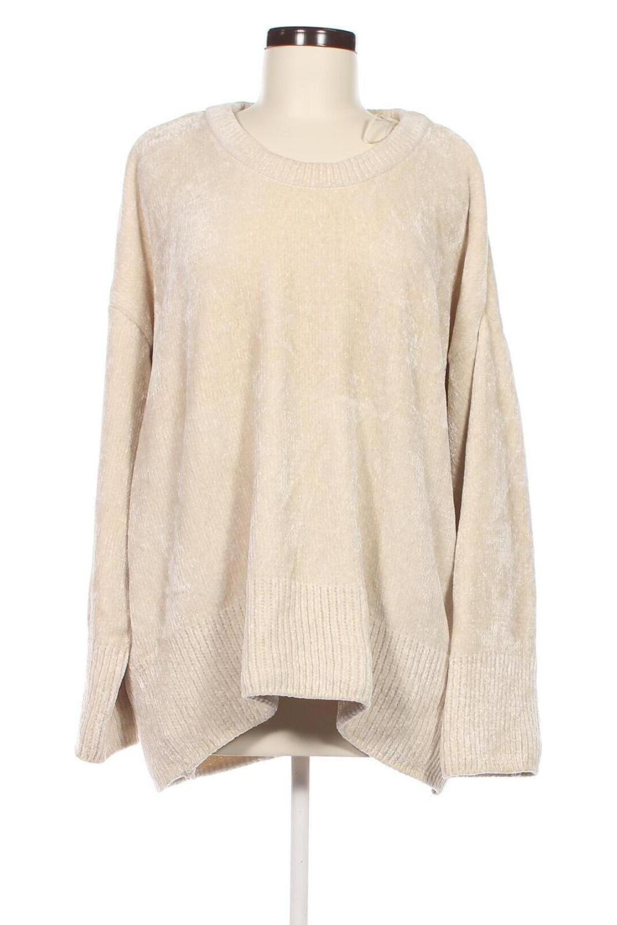 Damski sweter Zara Knitwear, Rozmiar L, Kolor Beżowy, Cena 27,99 zł