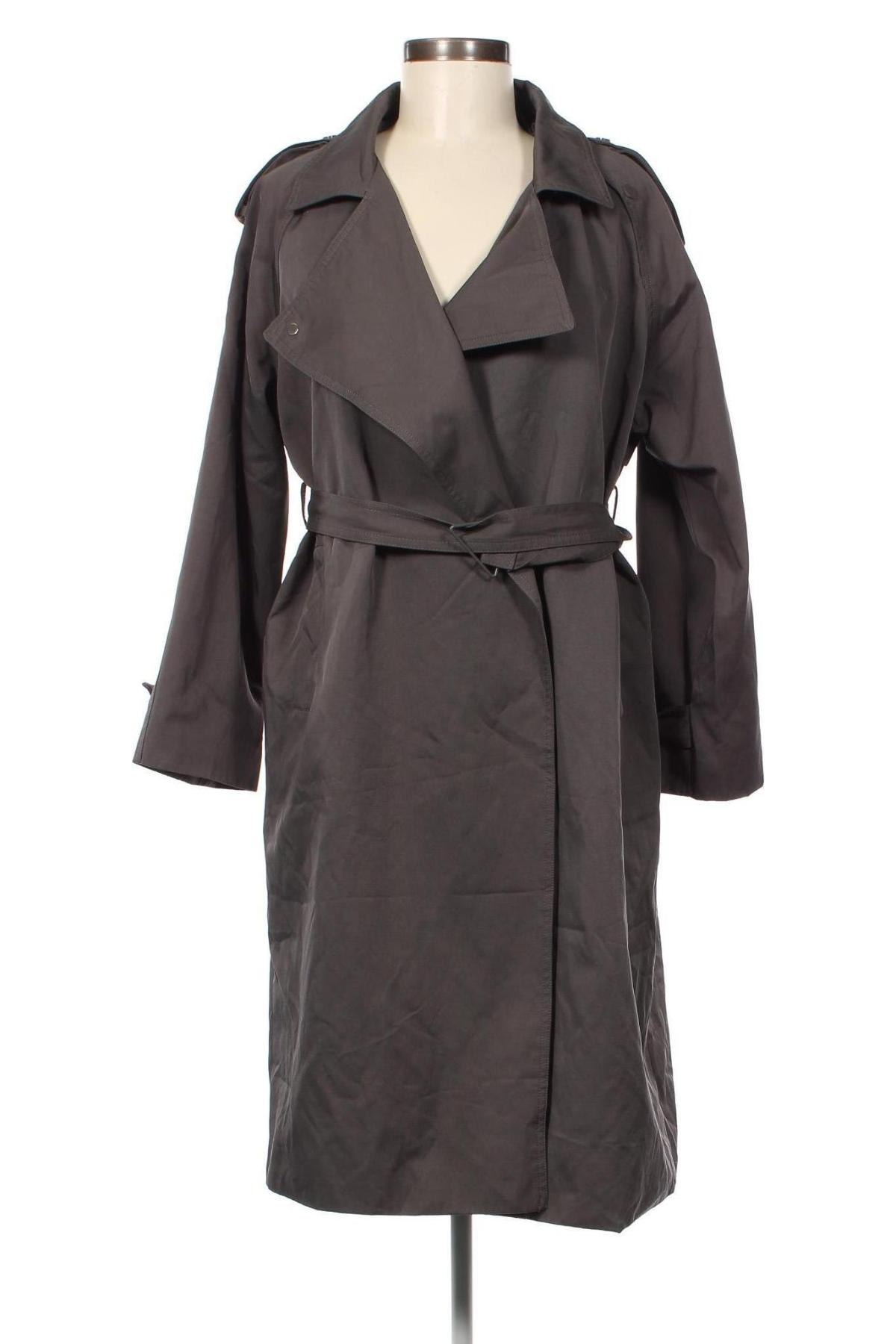 Damen Trenchcoat, Größe L, Farbe Grau, Preis 23,49 €