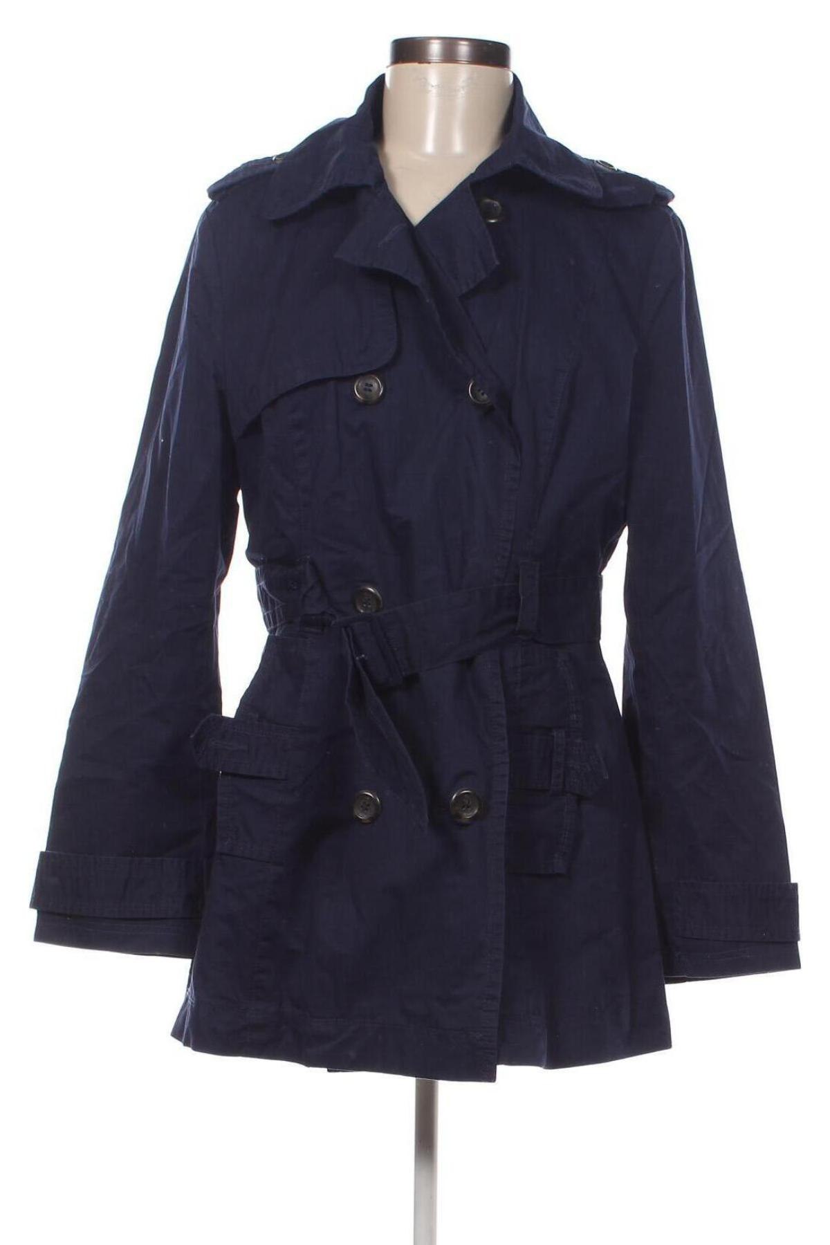 Damen Trenchcoat, Größe M, Farbe Blau, Preis 23,49 €