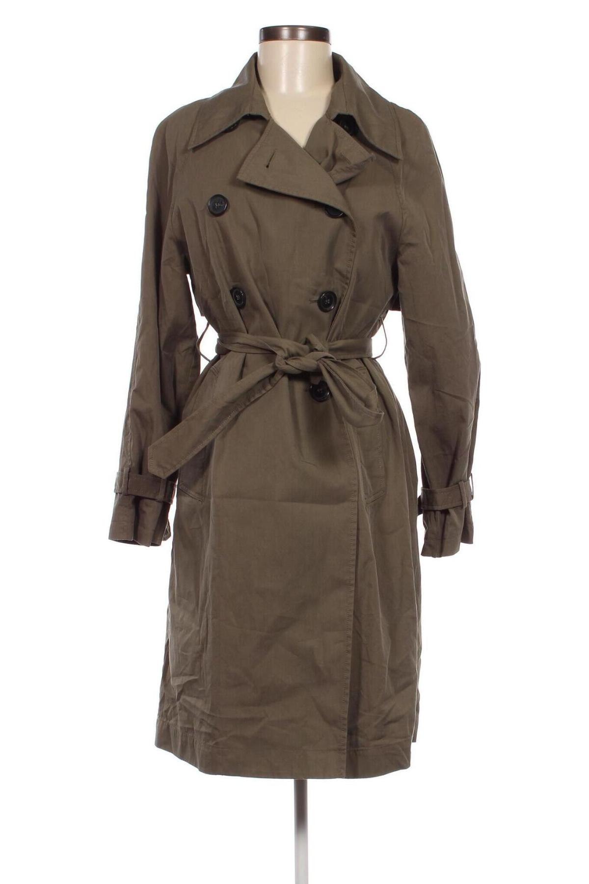 Damen Trenchcoat Clockhouse, Größe XS, Farbe Grün, Preis 23,49 €