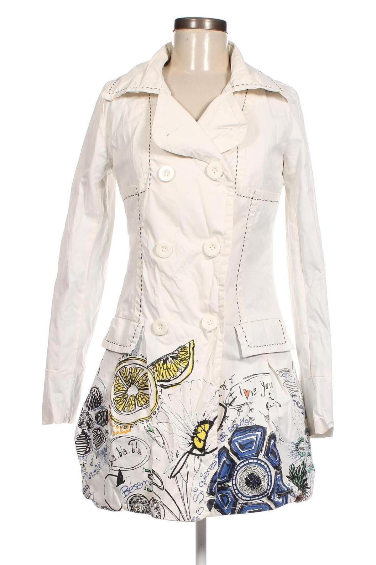 Dámský přechodný kabát  Desigual, Velikost M, Barva Bílá, Cena  1 595,00 Kč
