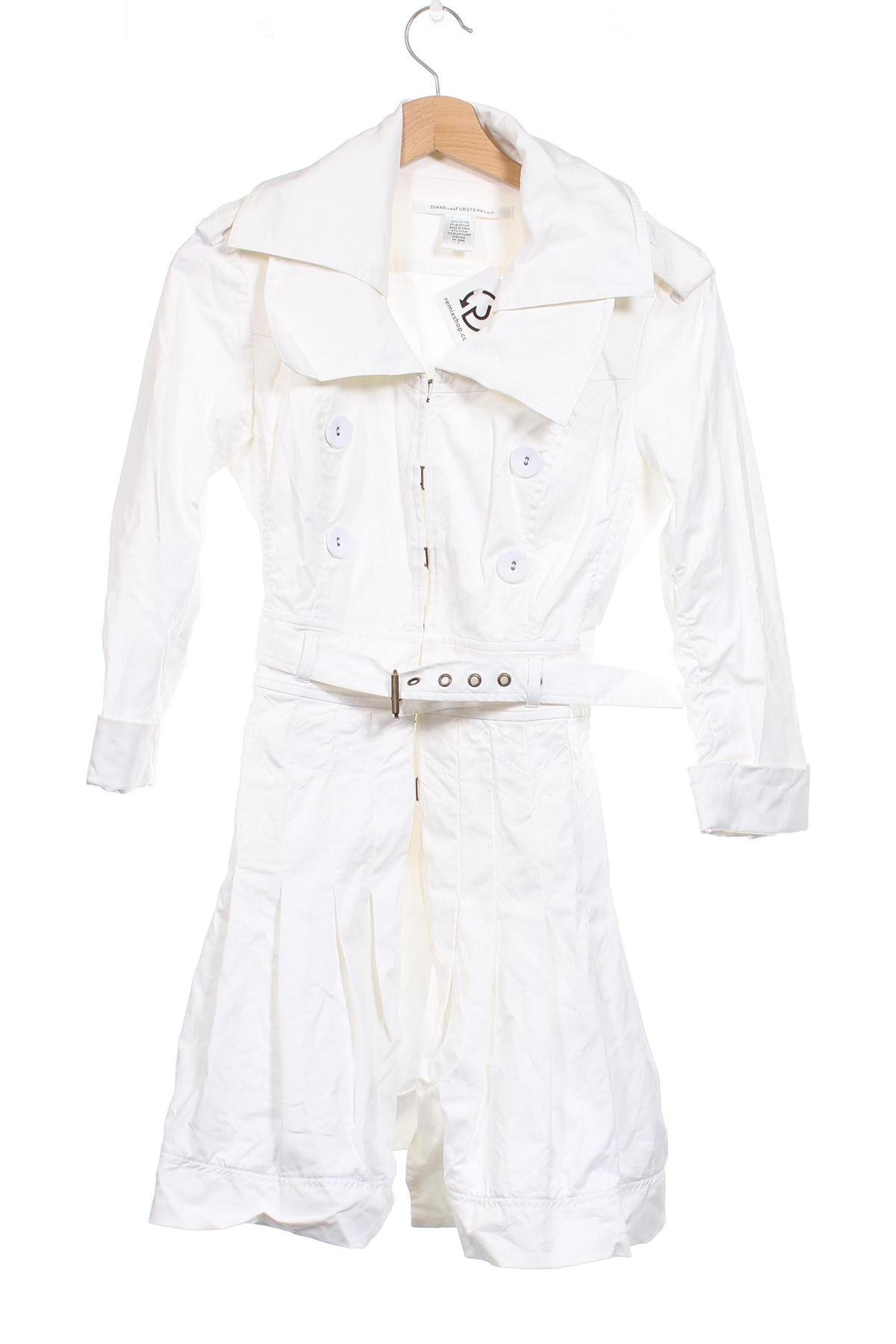 Дамски шлифер Diane Von Furstenberg, Размер XS, Цвят Бял, Цена 132,79 лв.