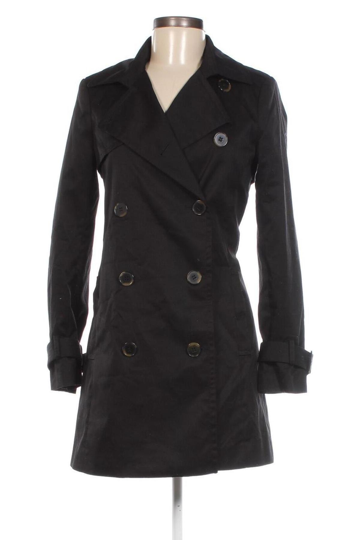 Dámský přechodný kabát  H&M, Velikost XS, Barva Černá, Cena  598,00 Kč