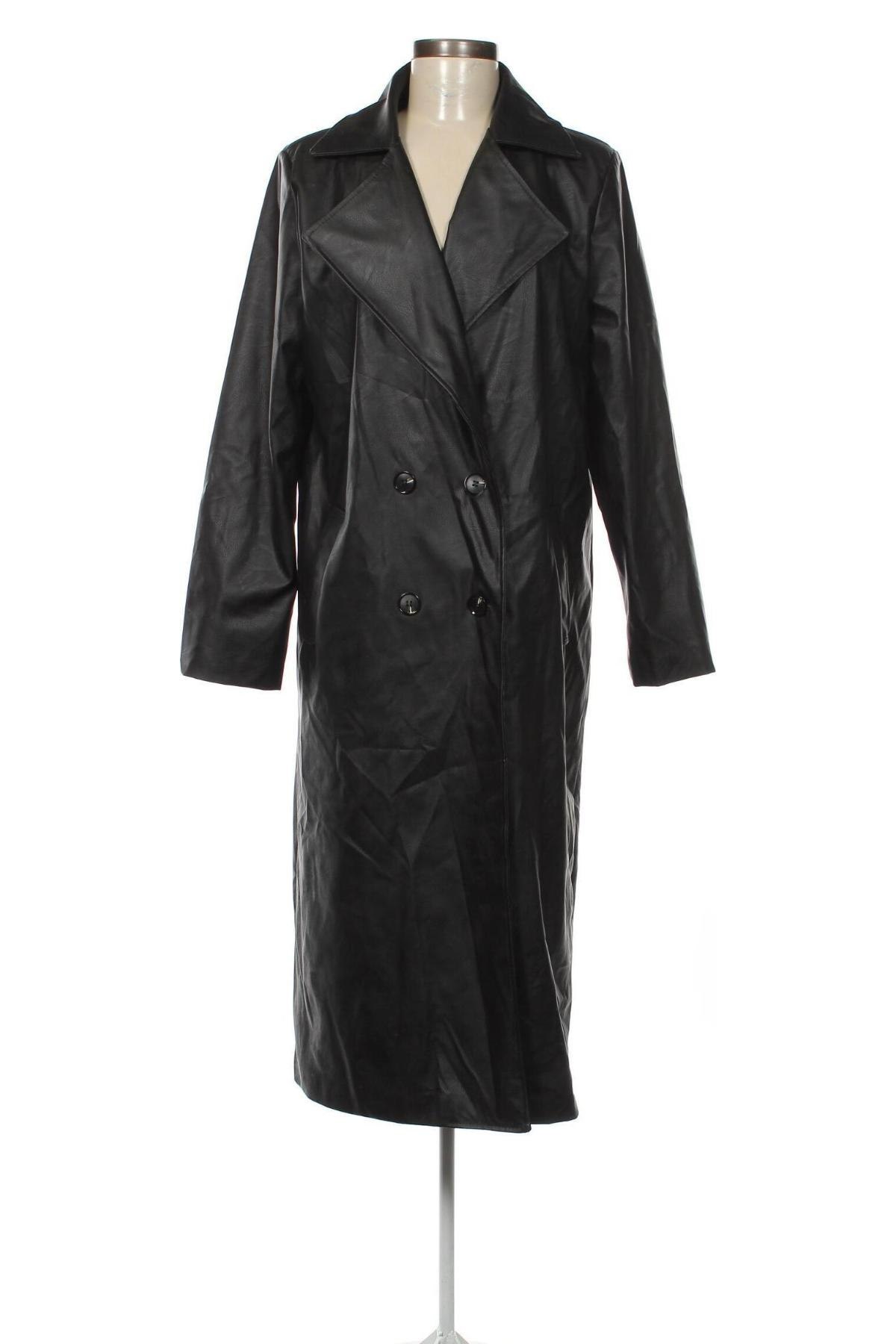 Trench de femei Made In Italy, Mărime L, Culoare Negru, Preț 111,99 Lei