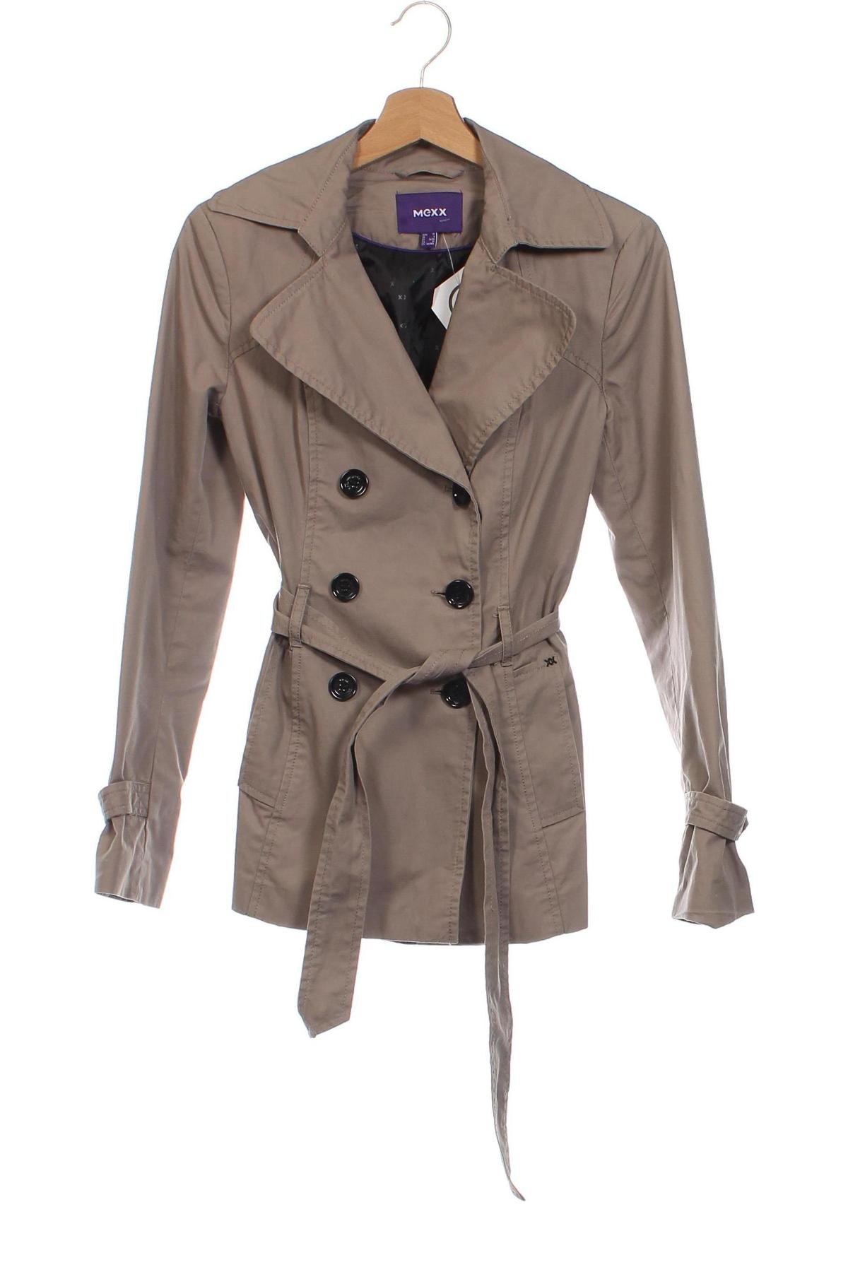 Damen Trenchcoat Mexx, Größe XXS, Farbe Beige, Preis 35,45 €