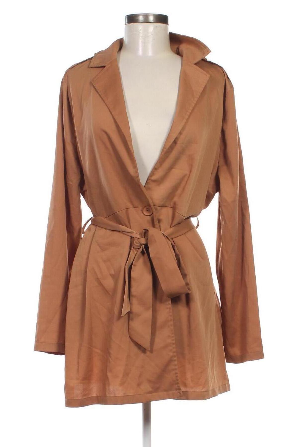 Damen Trenchcoat SHEIN, Größe L, Farbe Beige, Preis 20,88 €