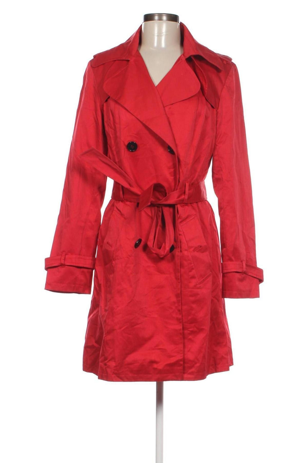 Damen Trenchcoat Un Deux Trois, Größe M, Farbe Rot, Preis 51,98 €