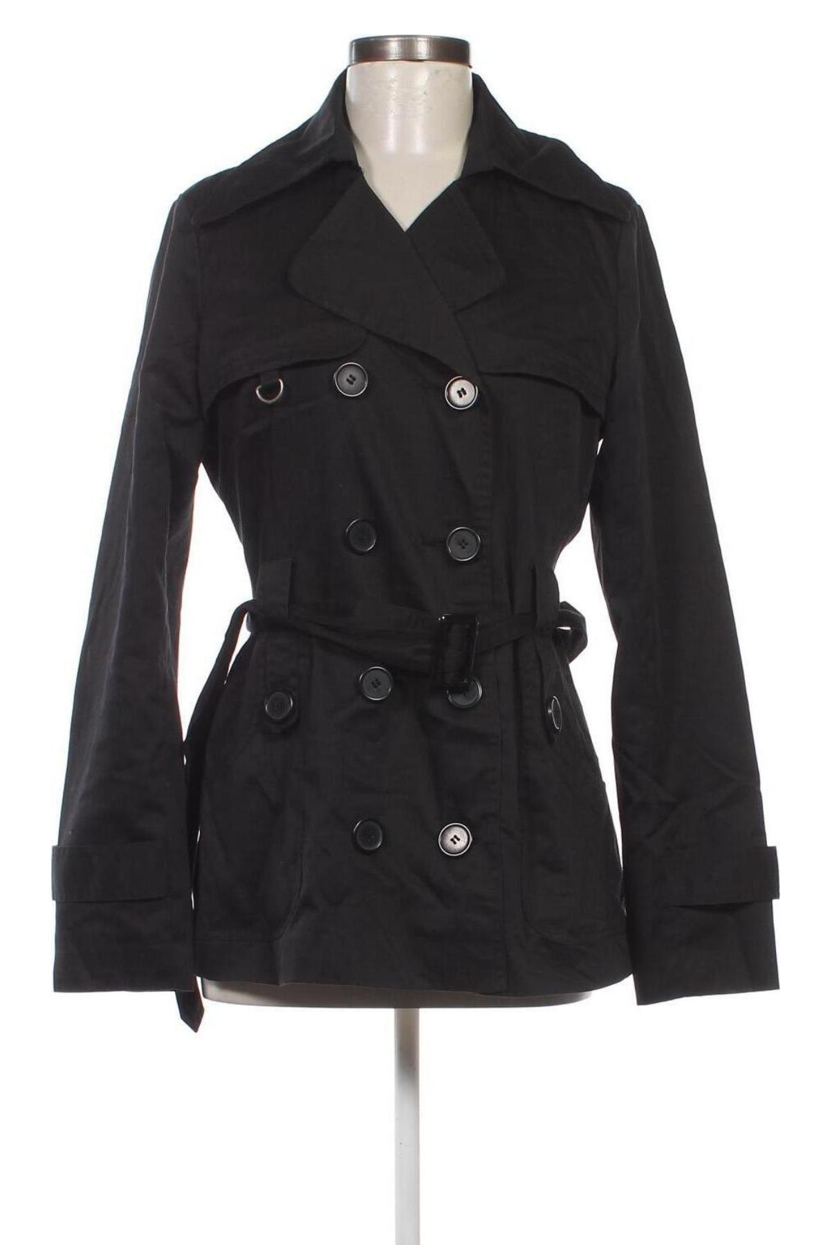 Damen Trench Coat Vero Moda, Größe M, Farbe Schwarz, Preis € 33,40