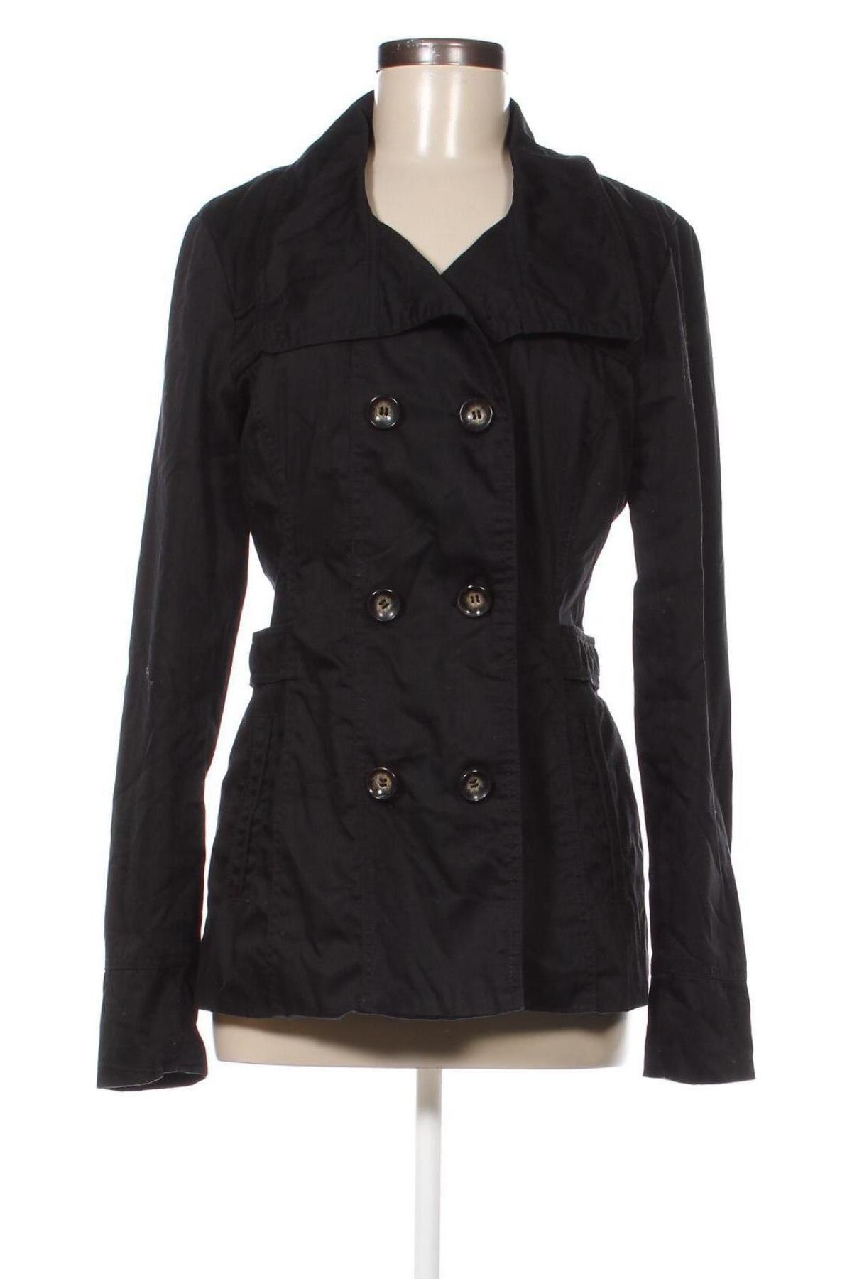 Damen Trenchcoat Vero Moda, Größe L, Farbe Schwarz, Preis 16,70 €