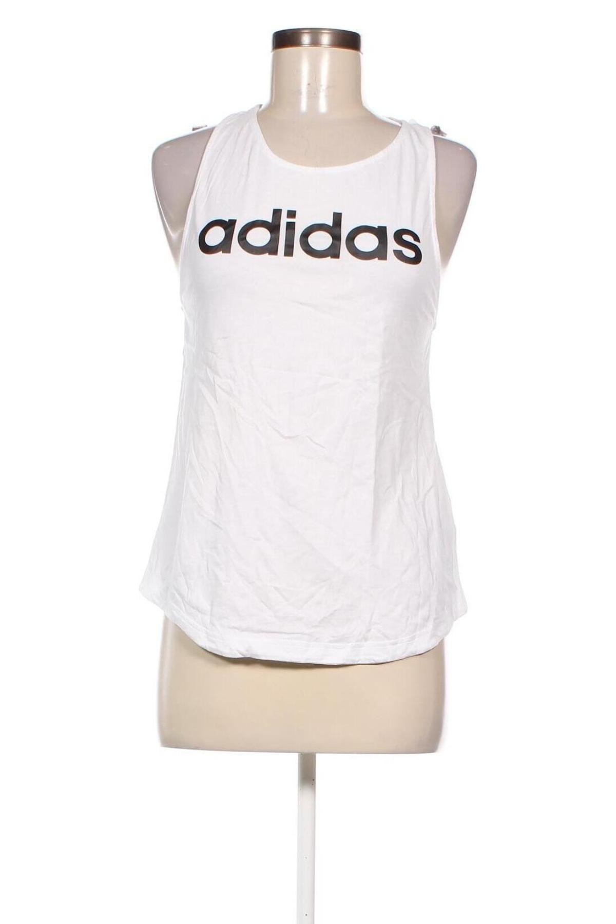 Γυναίκειο αθλητικό τοπ Adidas, Μέγεθος XS, Χρώμα Λευκό, Τιμή 19,98 €