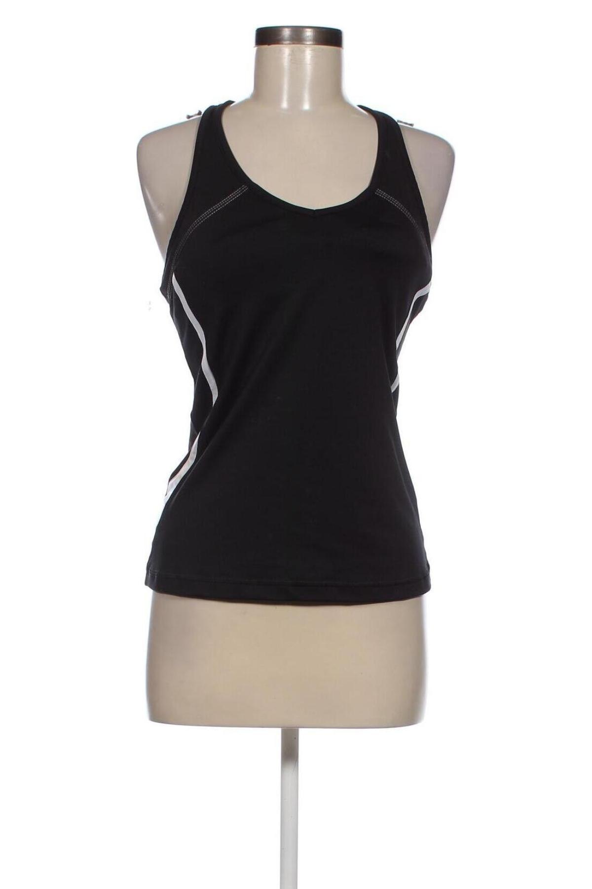 Damen Sporttop Adidas, Größe M, Farbe Schwarz, Preis 20,99 €