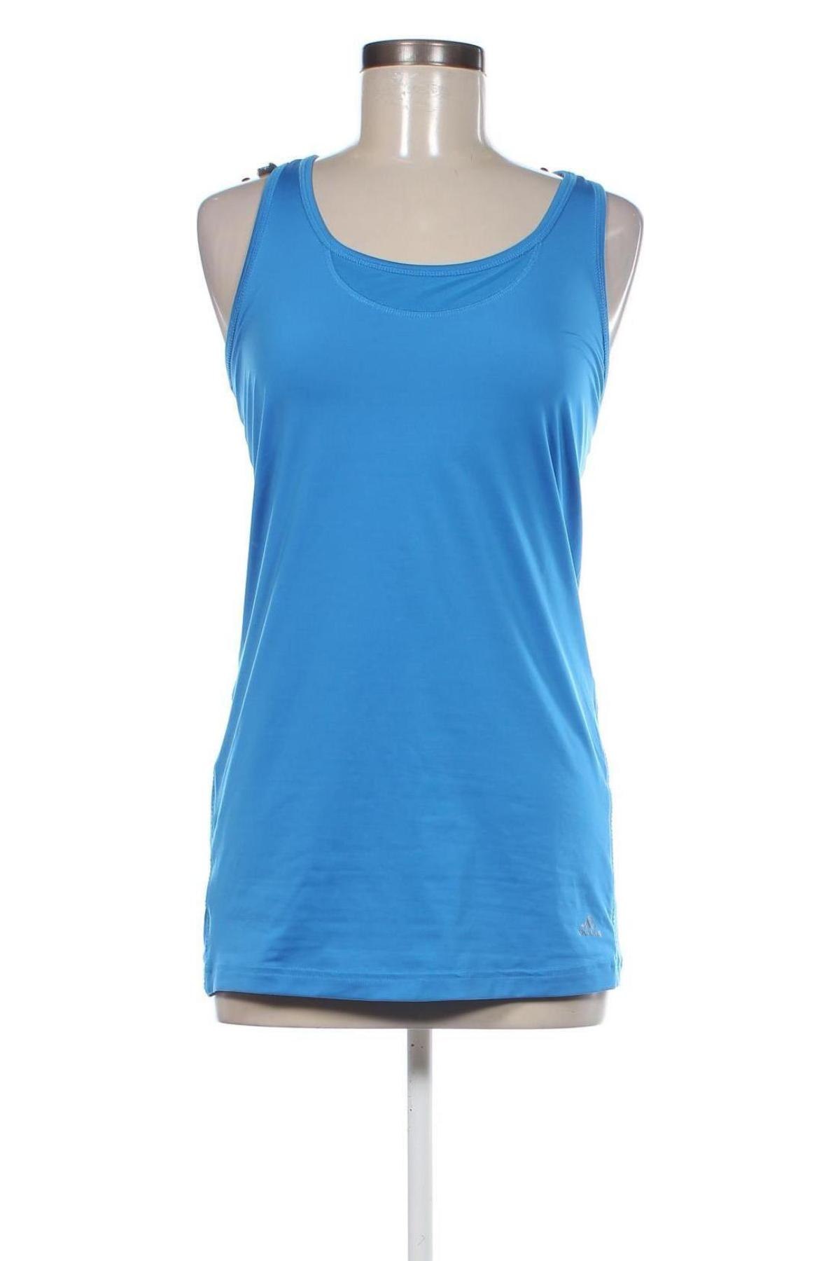 Damen Sporttop Adidas, Größe M, Farbe Blau, Preis € 11,83