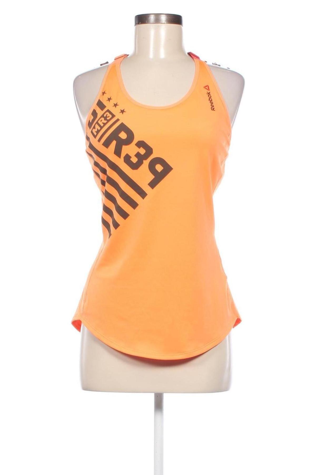 Γυναίκειο αθλητικό τοπ Reebok, Μέγεθος L, Χρώμα Πορτοκαλί, Τιμή 10,52 €