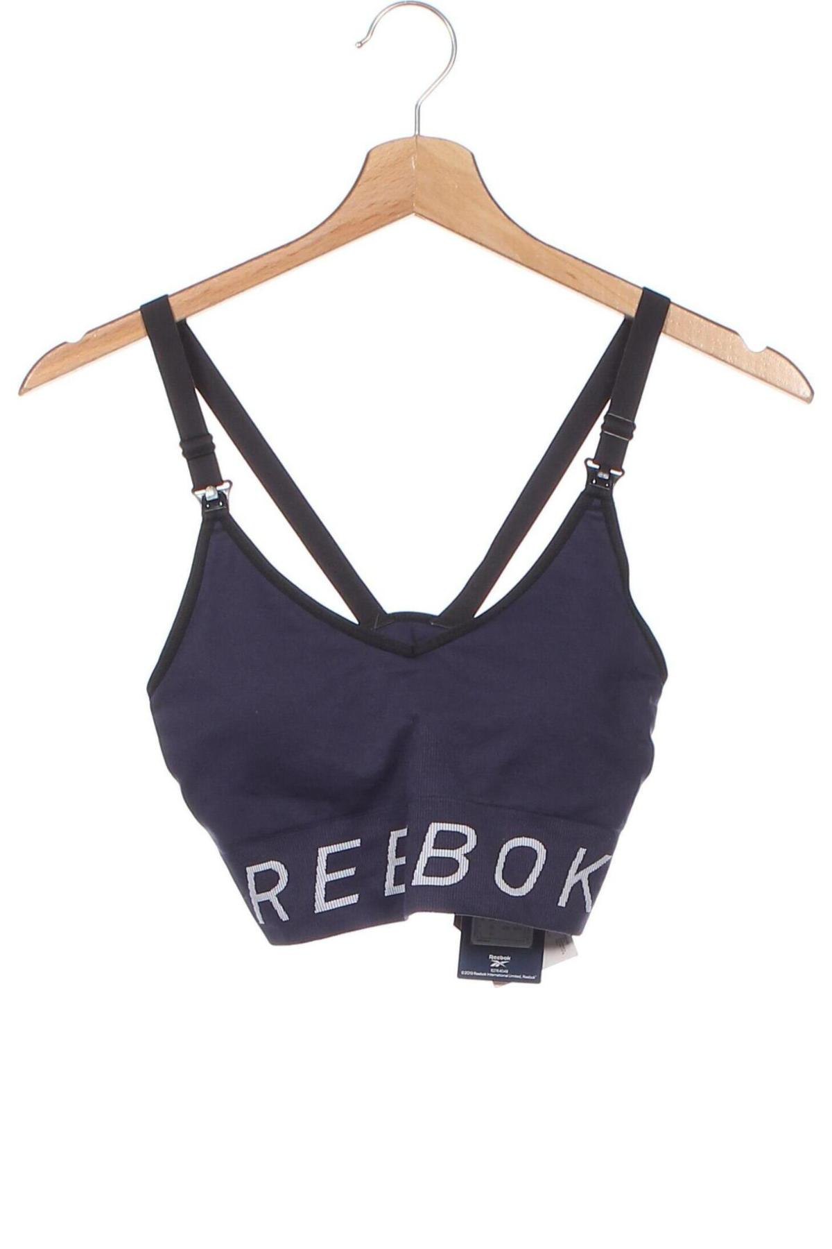 Γυναίκειο αθλητικό τοπ Reebok, Μέγεθος XS, Χρώμα Μπλέ, Τιμή 23,63 €