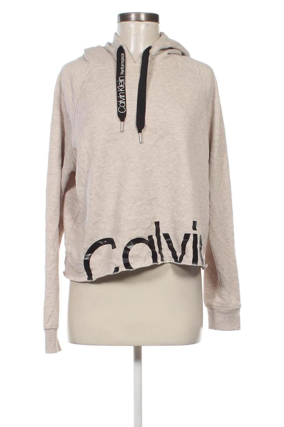 Γυναικείο φούτερ Calvin Klein, Μέγεθος L, Χρώμα  Μπέζ, Τιμή 48,18 €