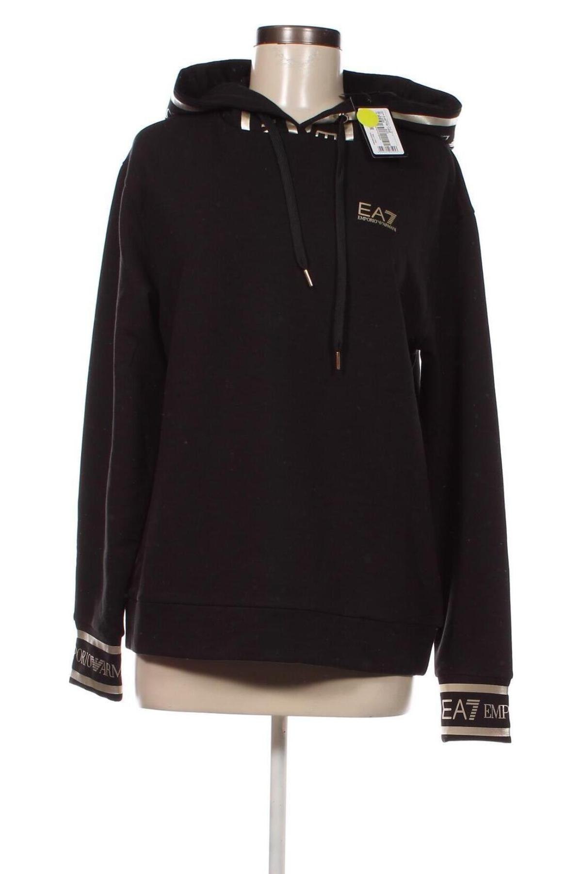 Damen Sweatshirt Emporio Armani, Größe M, Farbe Schwarz, Preis 68,33 €