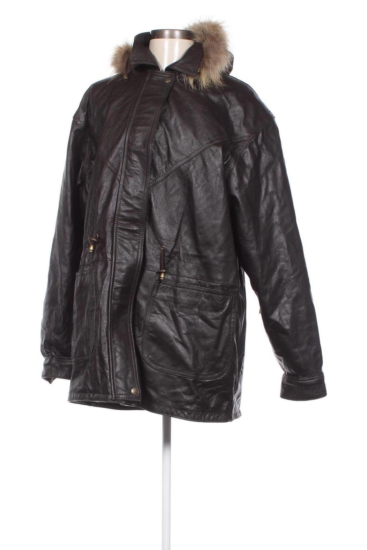 Dámska kožená bunda , Veľkosť XL, Farba Hnedá, Cena  57,64 €