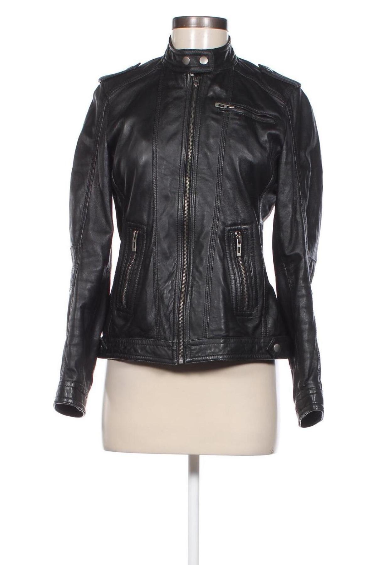 Damen Lederjacke, Größe S, Farbe Schwarz, Preis € 33,51