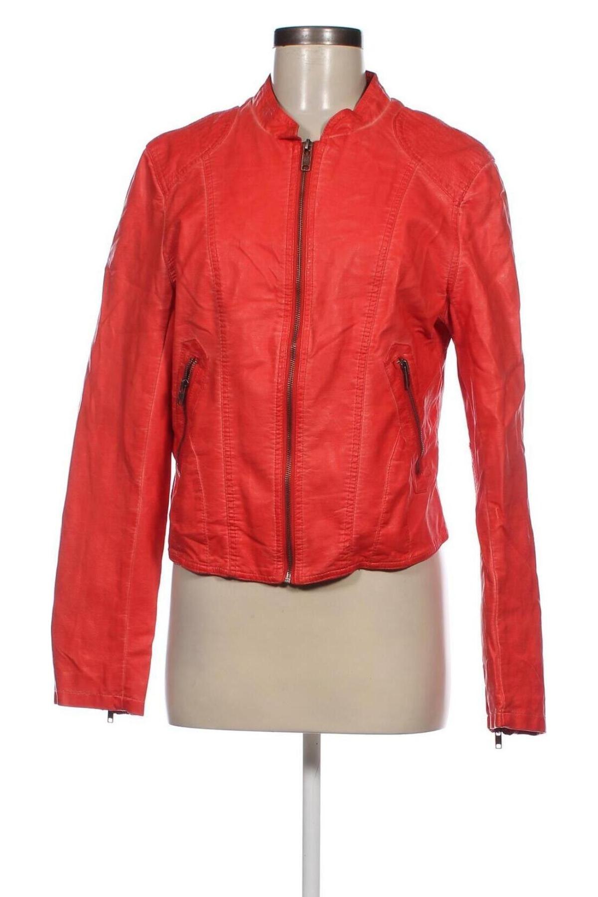 Γυναικείο δερμάτινο μπουφάν, Μέγεθος XL, Χρώμα Κόκκινο, Τιμή 19,70 €