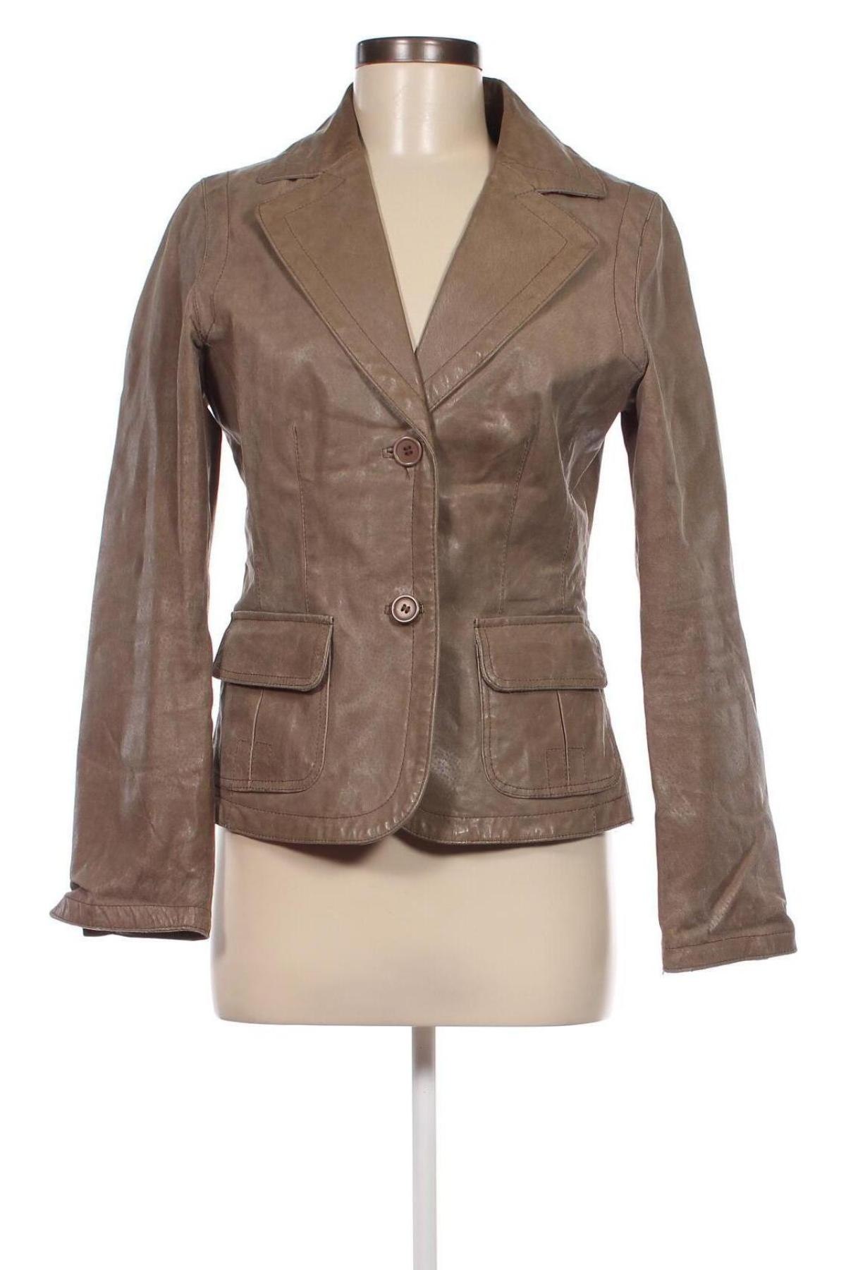 Dámska kožená bunda , Veľkosť M, Farba Béžová, Cena  42,47 €