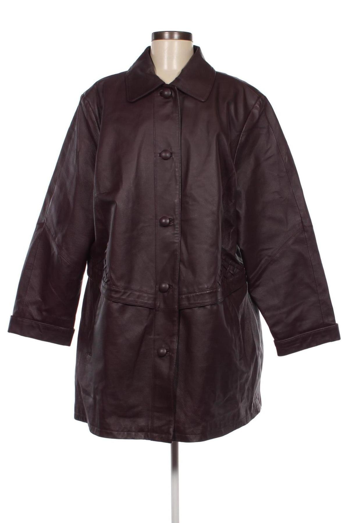 Dámska kožená bunda , Veľkosť 3XL, Farba Červená, Cena  57,64 €