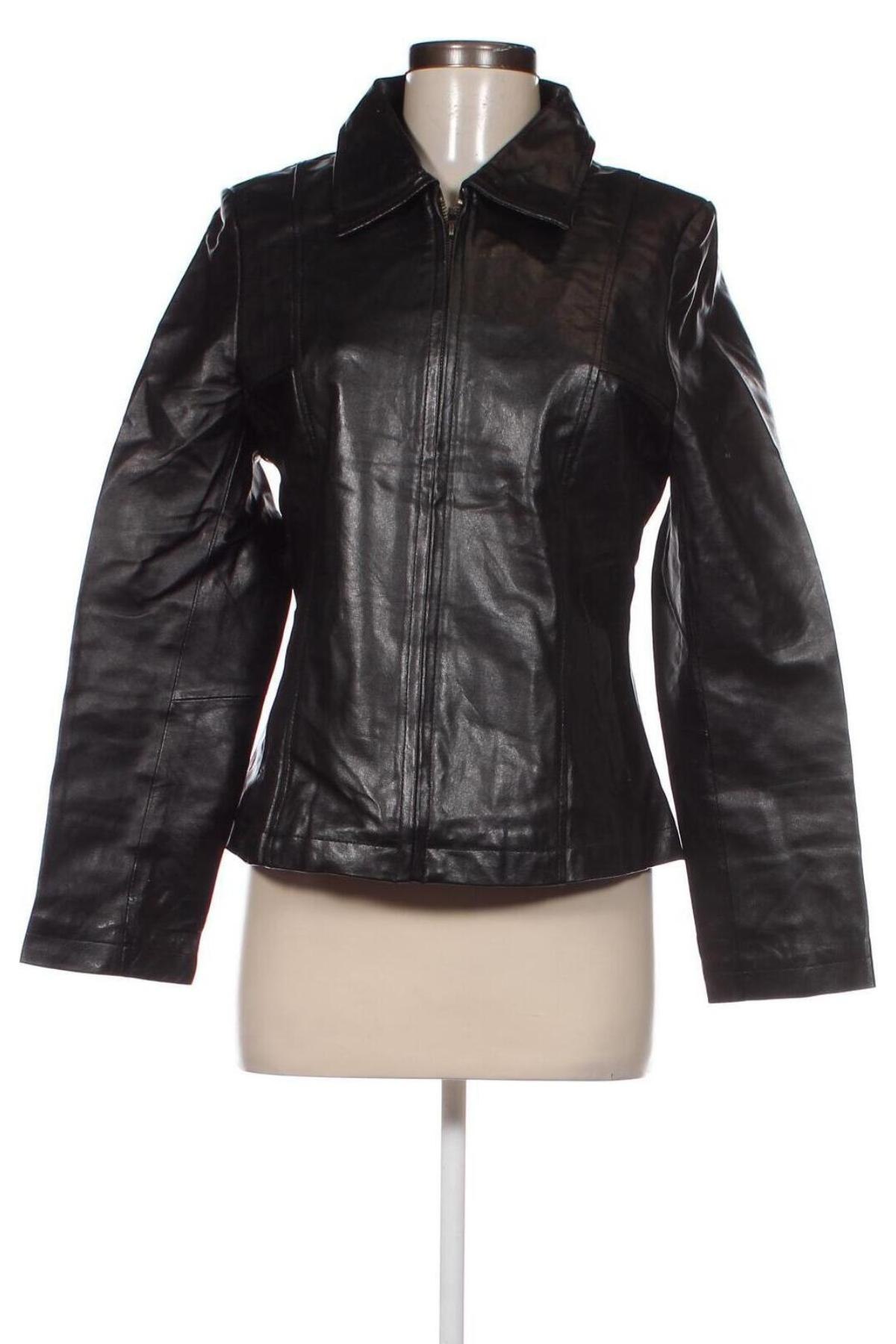 Damen Lederjacke, Größe M, Farbe Schwarz, Preis € 52,12