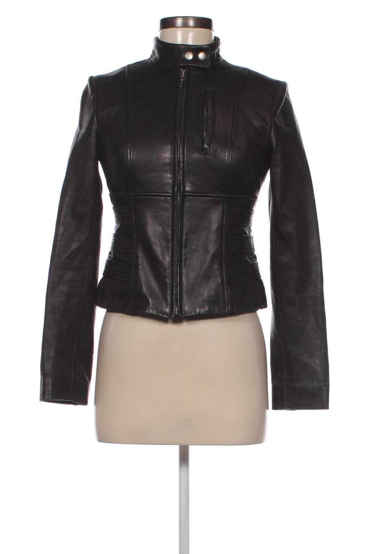 Dámska kožená bunda , Veľkosť XS, Farba Čierna, Cena  54,60 €