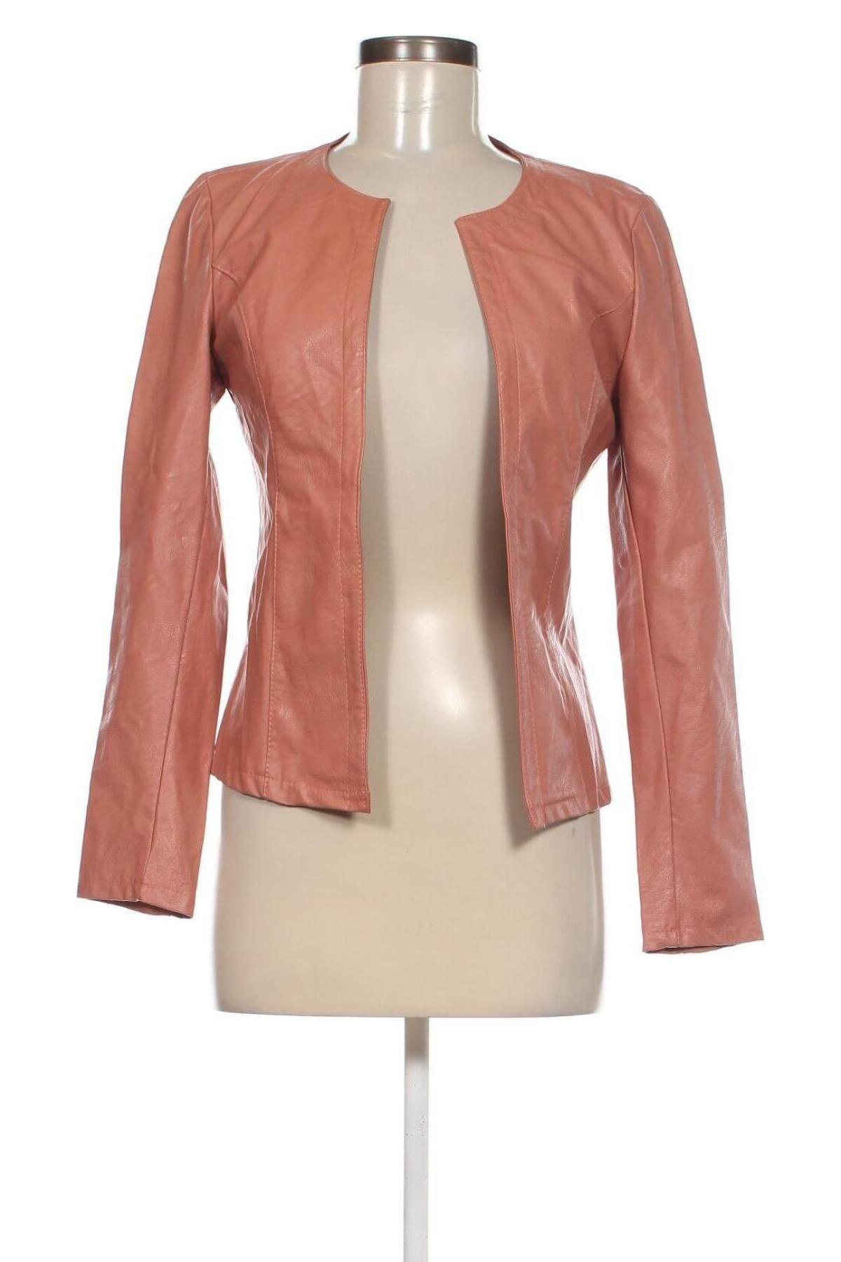 Dámská kožená bunda , Velikost S, Barva Růžová, Cena  409,00 Kč
