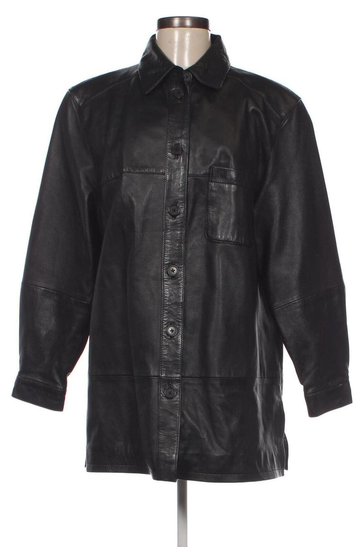 Damen Lederjacke, Größe L, Farbe Schwarz, Preis 44,68 €