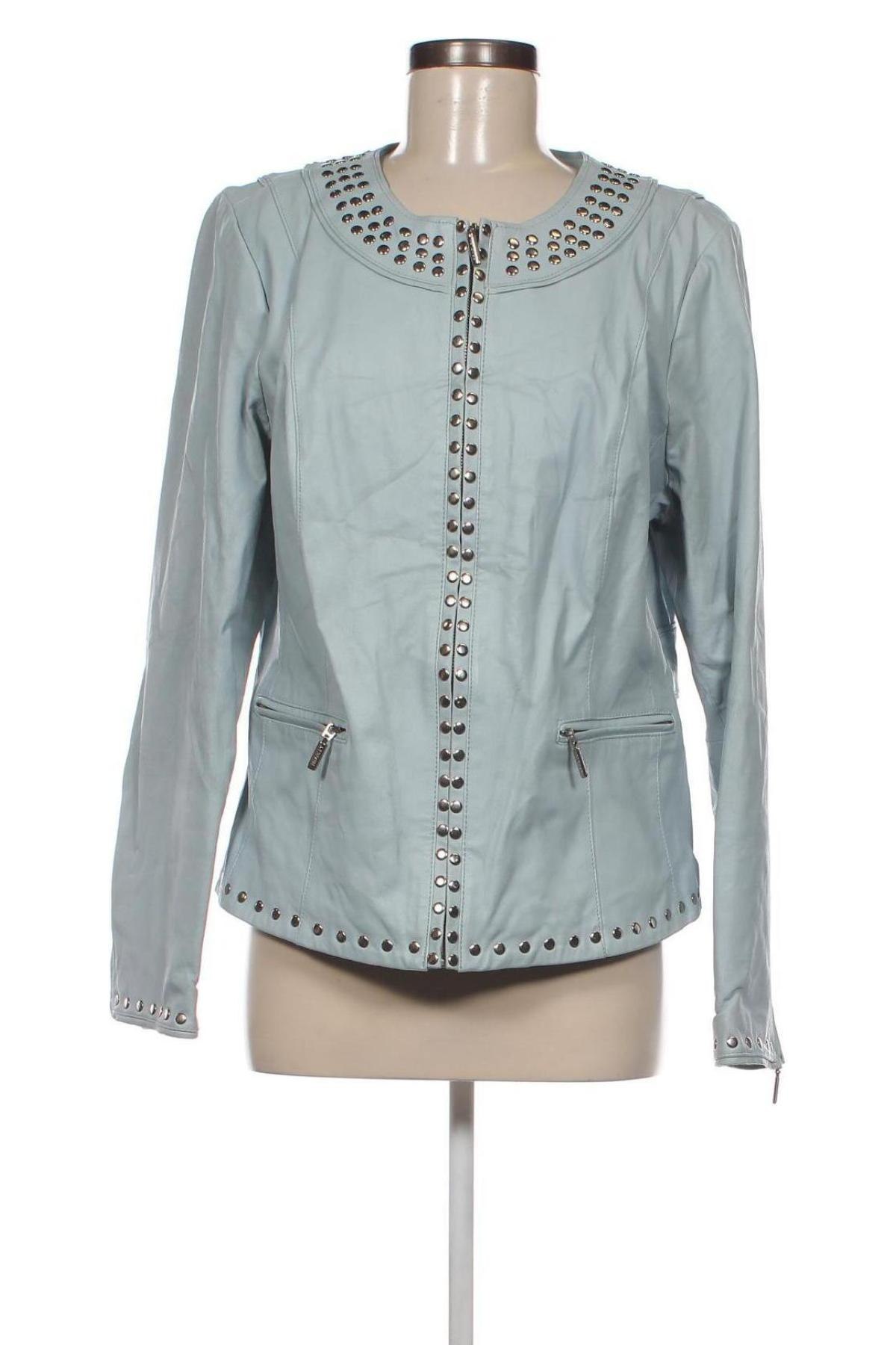 Damen Lederjacke, Größe L, Farbe Blau, Preis € 74,46